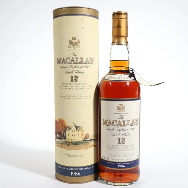 希少】Macallan 18年 1986年 空瓶 【公式通販】