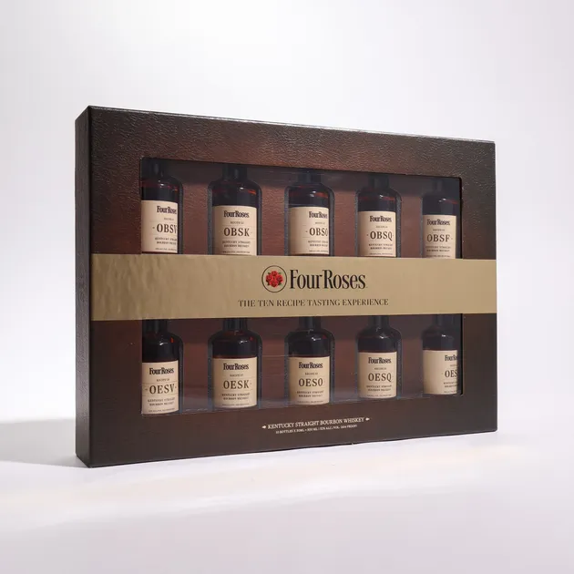 Four Roses 'Ten Recipe Tasting Experience' Bourbon Mini Gift Set (10 ...