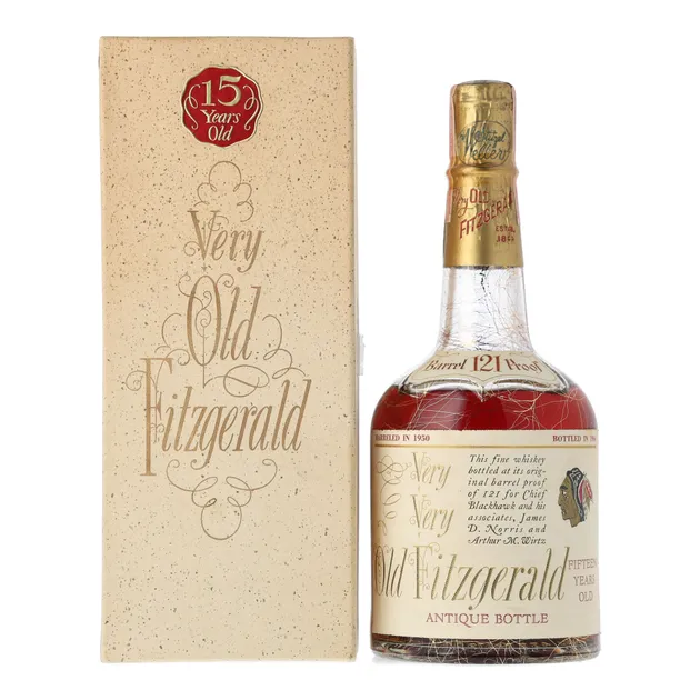 Very Very Old Fitzgerald 15 Year Blackhawk 121 Proof Bourbon (1966