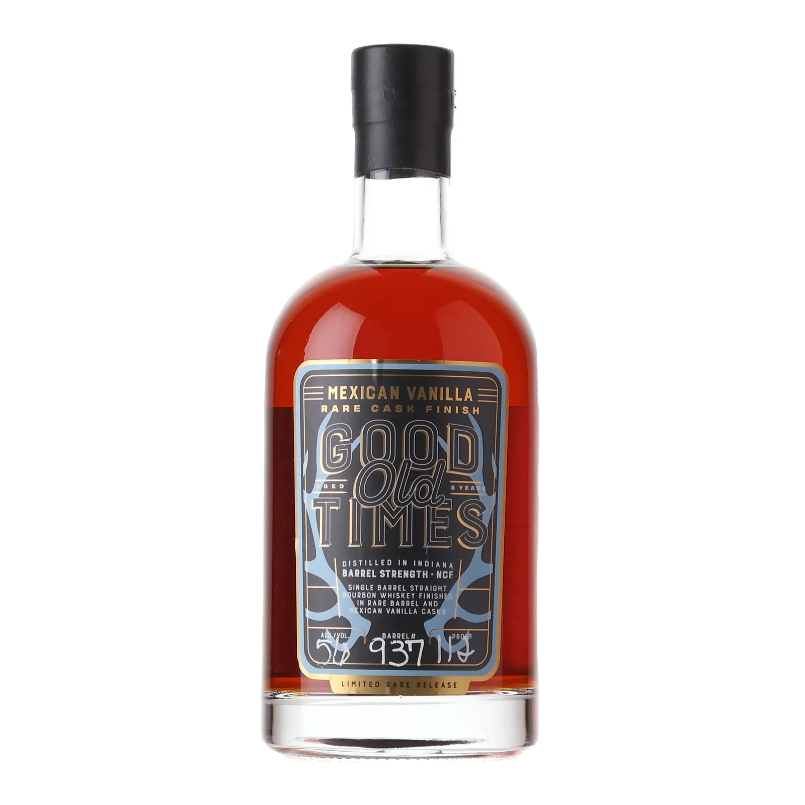Good Old Times Mexican Vanilla Rare Cask Finish 8 Year Old, Mexican Vanilla Cask, Cask #937, Good Times Bourbon, 56% whisky bottle
