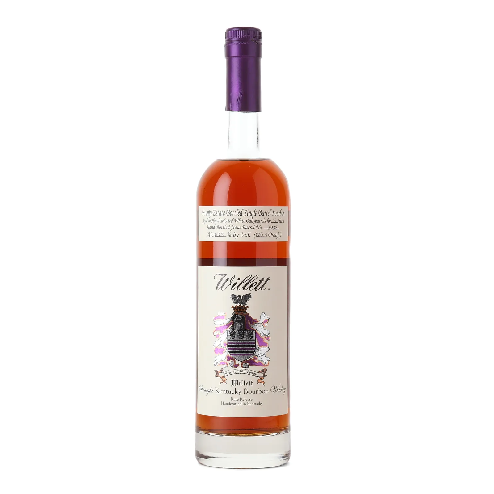 Willett Bottom Bunk 5 Year Old, White Oak Cask, Cask #3033, 63.2% whisky bottle