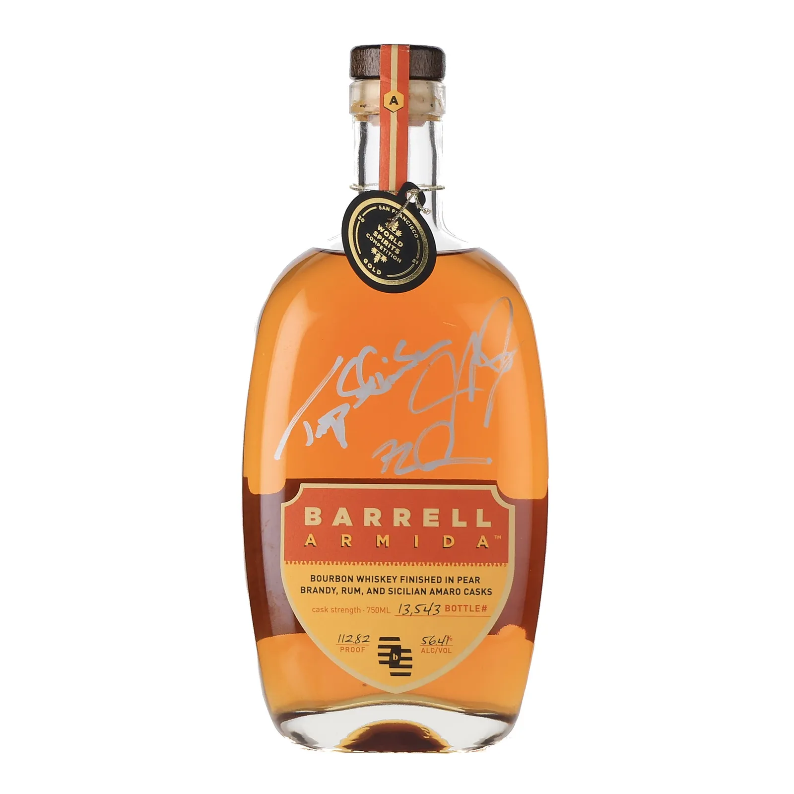 Barrell Craft Spirits Armida Cask Strength Bourbon, Pear Brandy, Jamaican Rum & Sicilian Amaro Cask, 56.4% whisky bottle