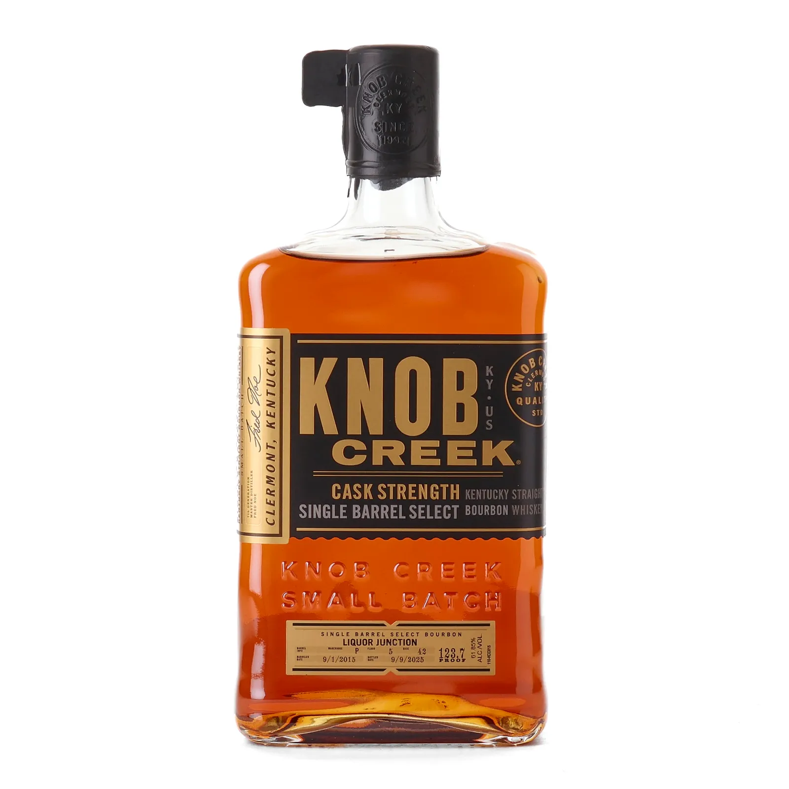 Knob Creek Cask Strength Single Barrel Select 10 Year Old, New Charred Oak Cask, 2025, 61.9% whisky bottle