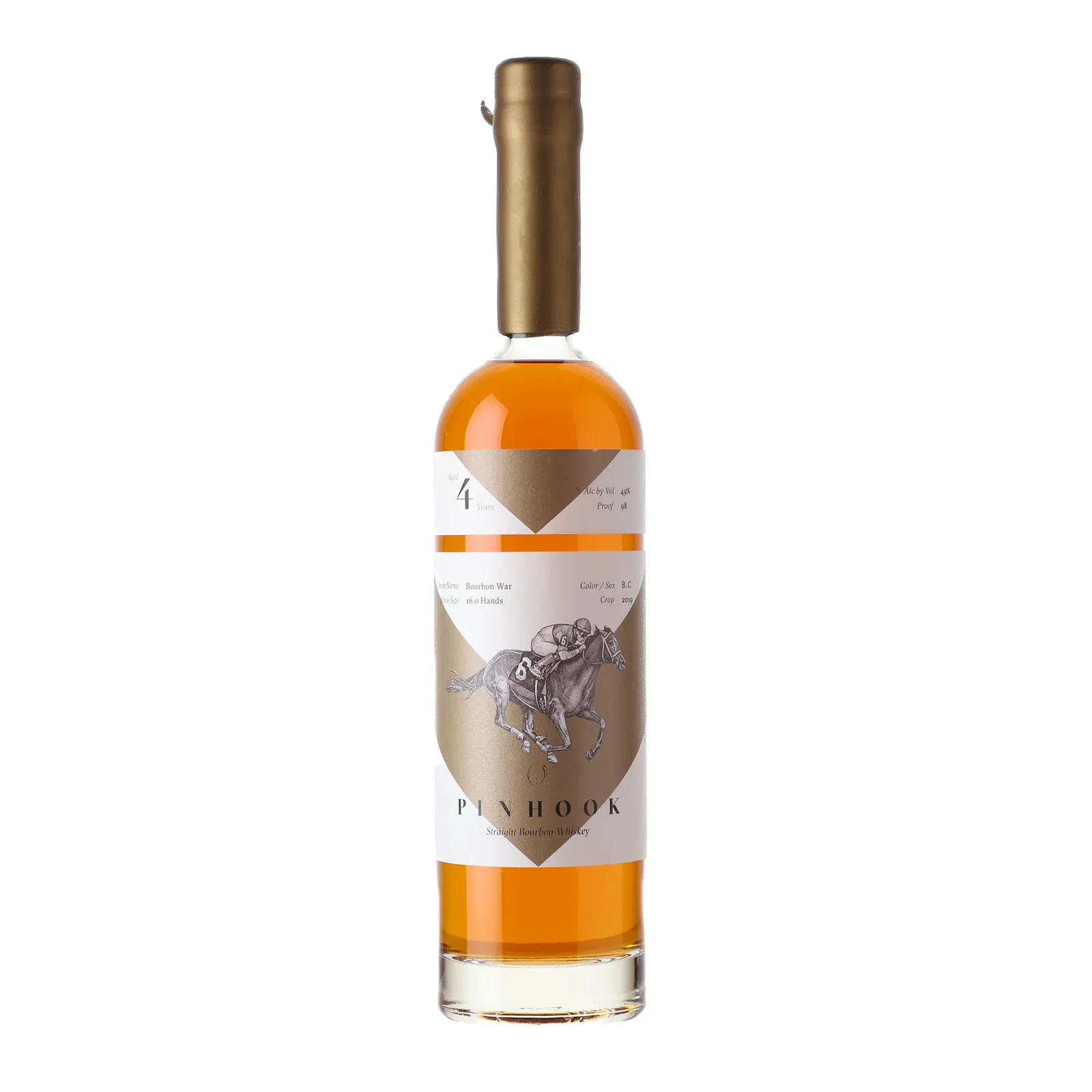 Pinhook Vertical Series: Bourbon War Bourbon 4 Year Old, Bourbon Cask, 2019, 49% whisky bottle