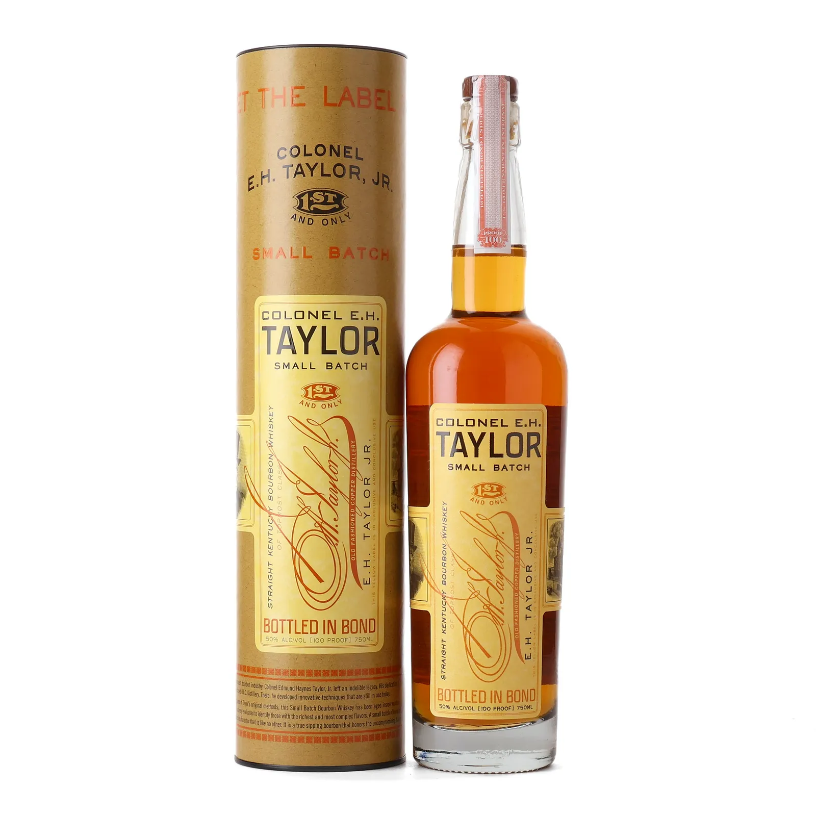 Colonel E.H. Taylor Small Batch Bourbon 4 Year Old, New American Oak Cask, 2026, 50% whisky bottle