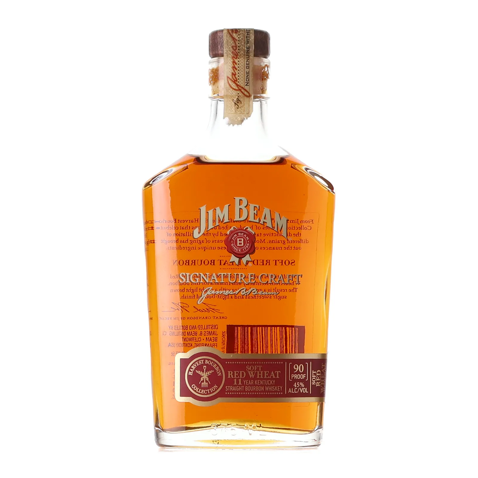 Jim Beam Signature Craft Soft Red Wheat 11 Year Old, 2003, 45% whisky bottle