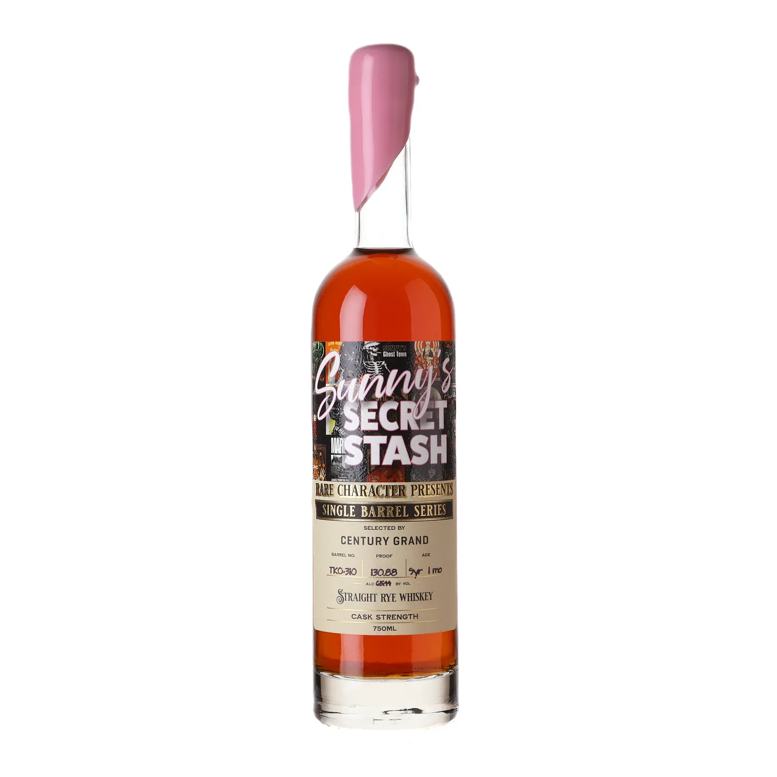 Rare Character Sunny's Secret Stash Single Barrel Series Century Grand 9 Year Old, New Charred Oak Cask, Cask #TKO-310, 2015, Rare Character Whiskey Co., 65.4% whisky bottle