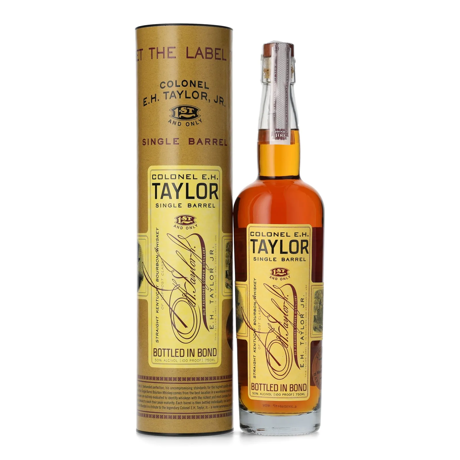 Colonel E.H. Taylor Single Barrel LAX Wine & Spirits Private Barrel Selection, Cask #080, 2023, 50% whisky bottle