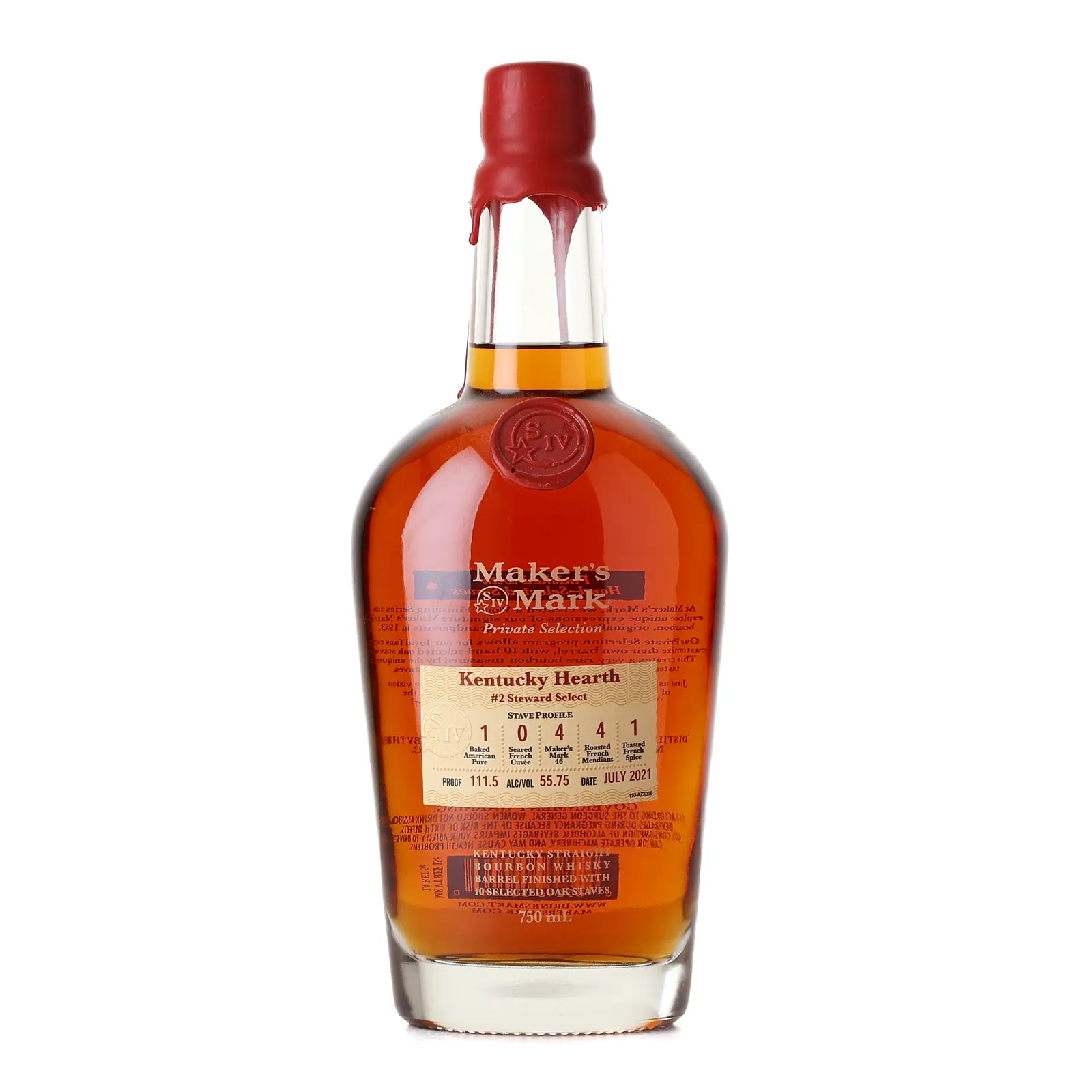 Maker's Mark Kentucky Hearth Private Selection, 2021, 55.75% whisky bottle