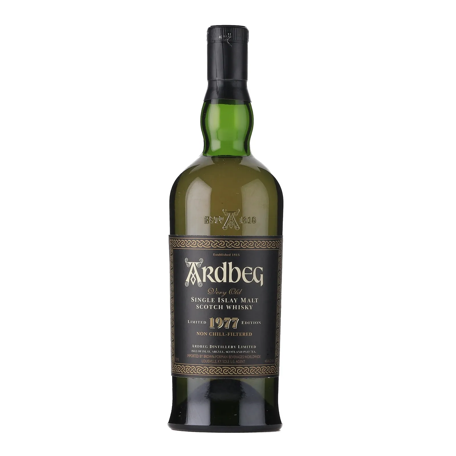 Ardbeg 1977 Limited Edition Very Old, 2001, 24 Year Old, 46% whisky bottle