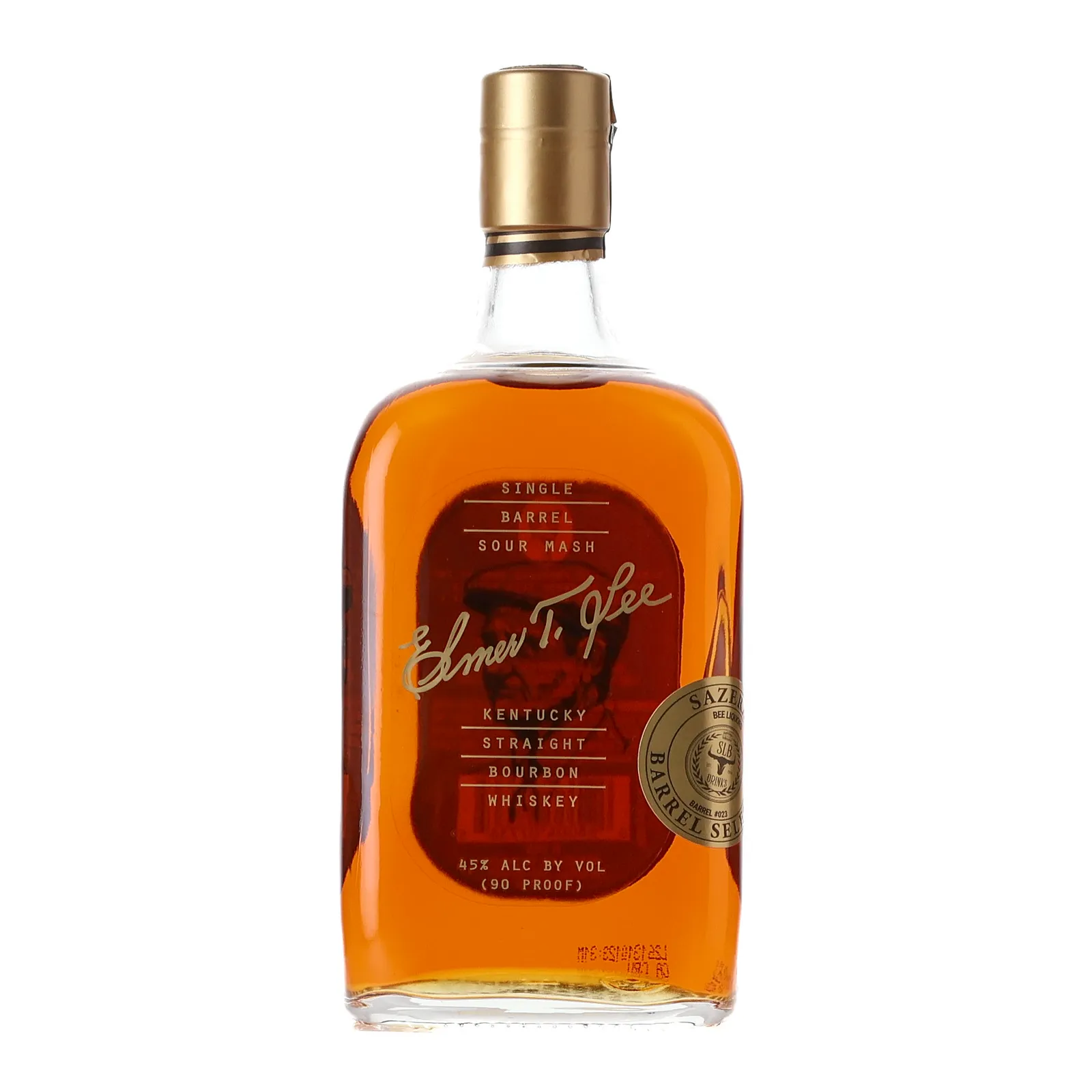 Elmer T. Lee Private Barrel Selection, Single Barrel, Barrel #023, Bee Liquors/SLB Drinks, 45% whisky bottle