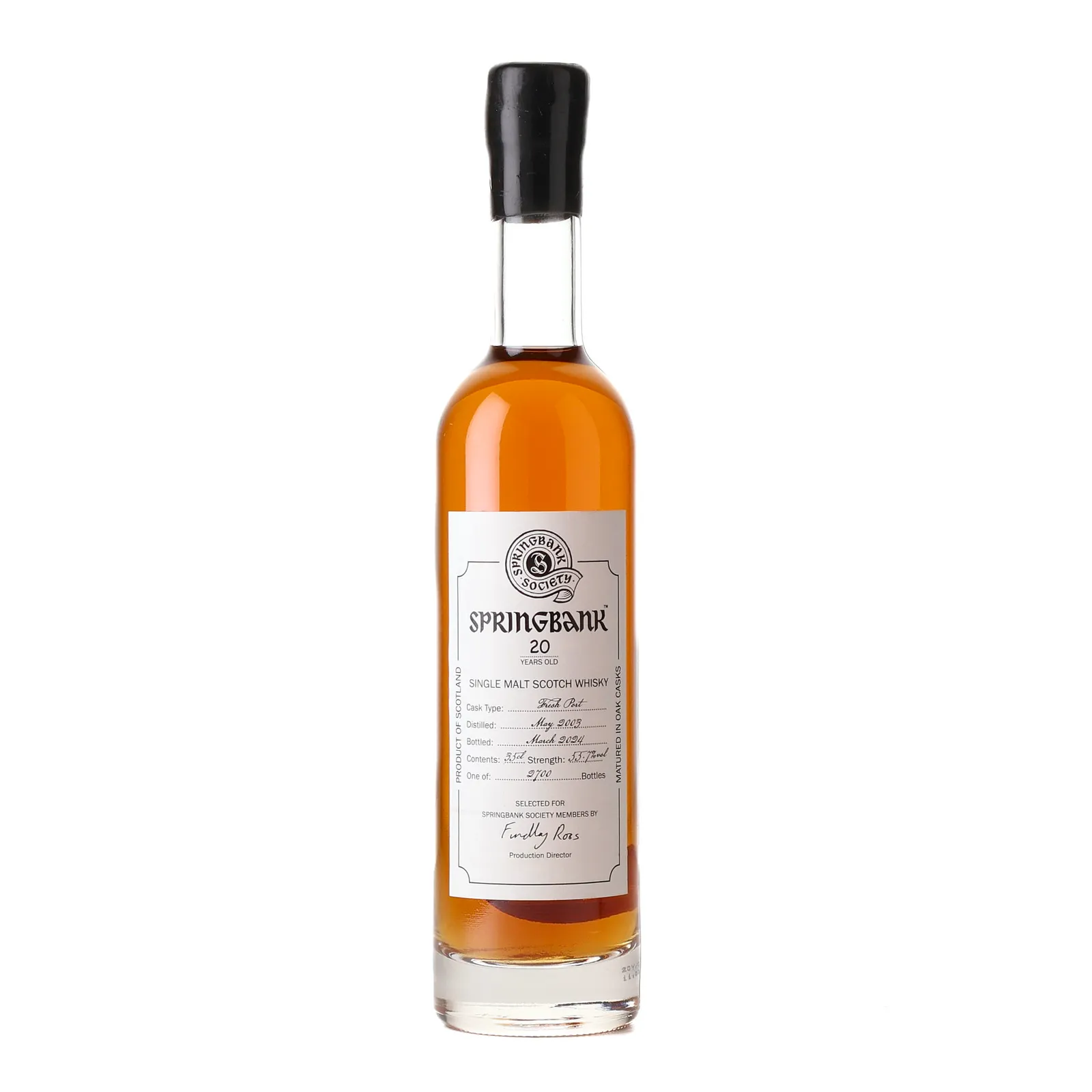 Springbank 20 Year Old, Fresh Port Cask, 2024, 55.7% whisky bottle