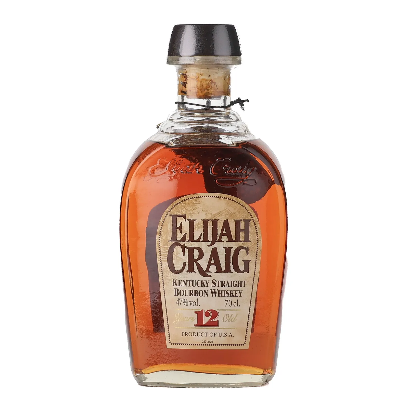 Elijah Craig 12 Year Old, New Charred Oak Cask, 47% whisky bottle