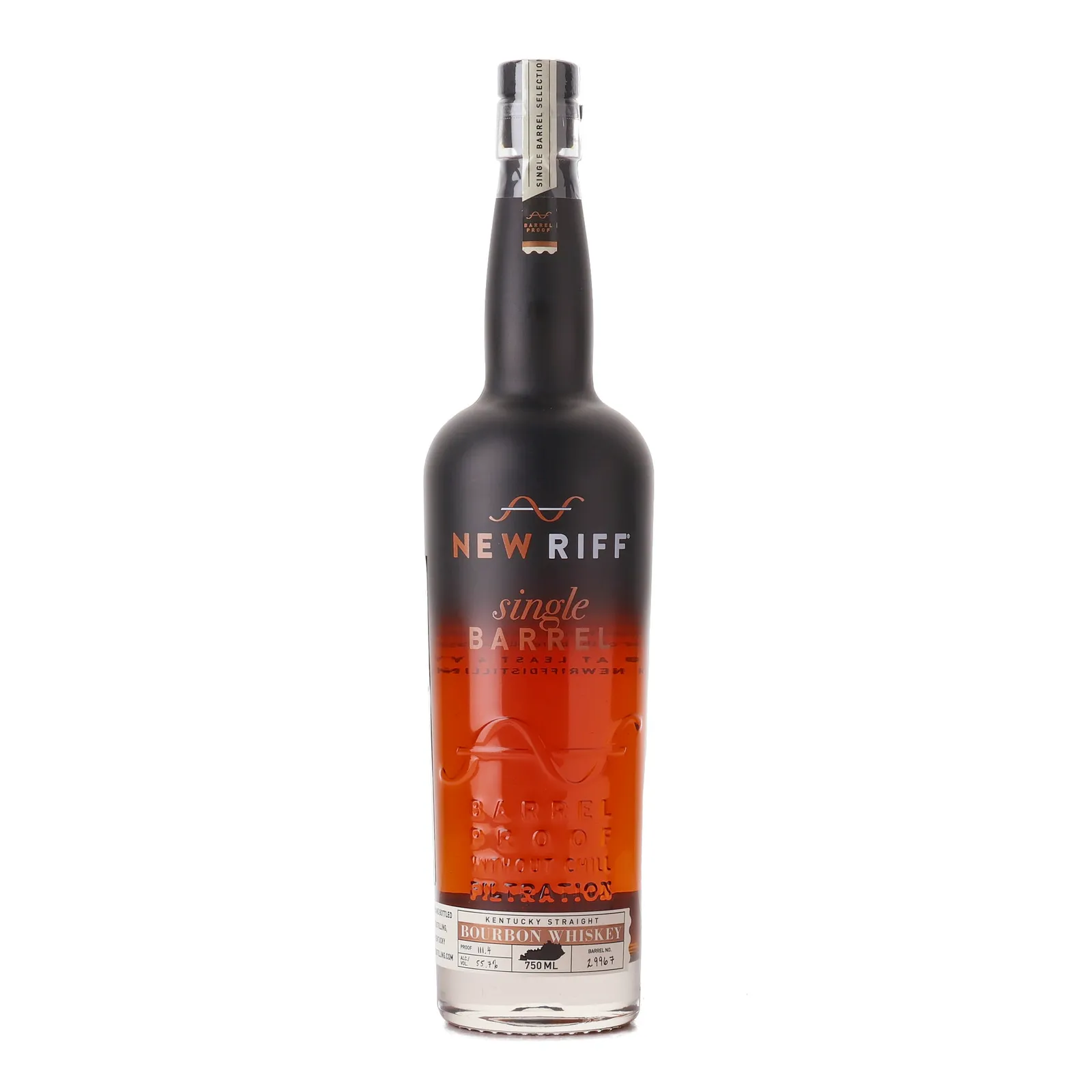 New Riff Single Barrel 4 Year Old, Cask #29967, 55.7% whisky bottle