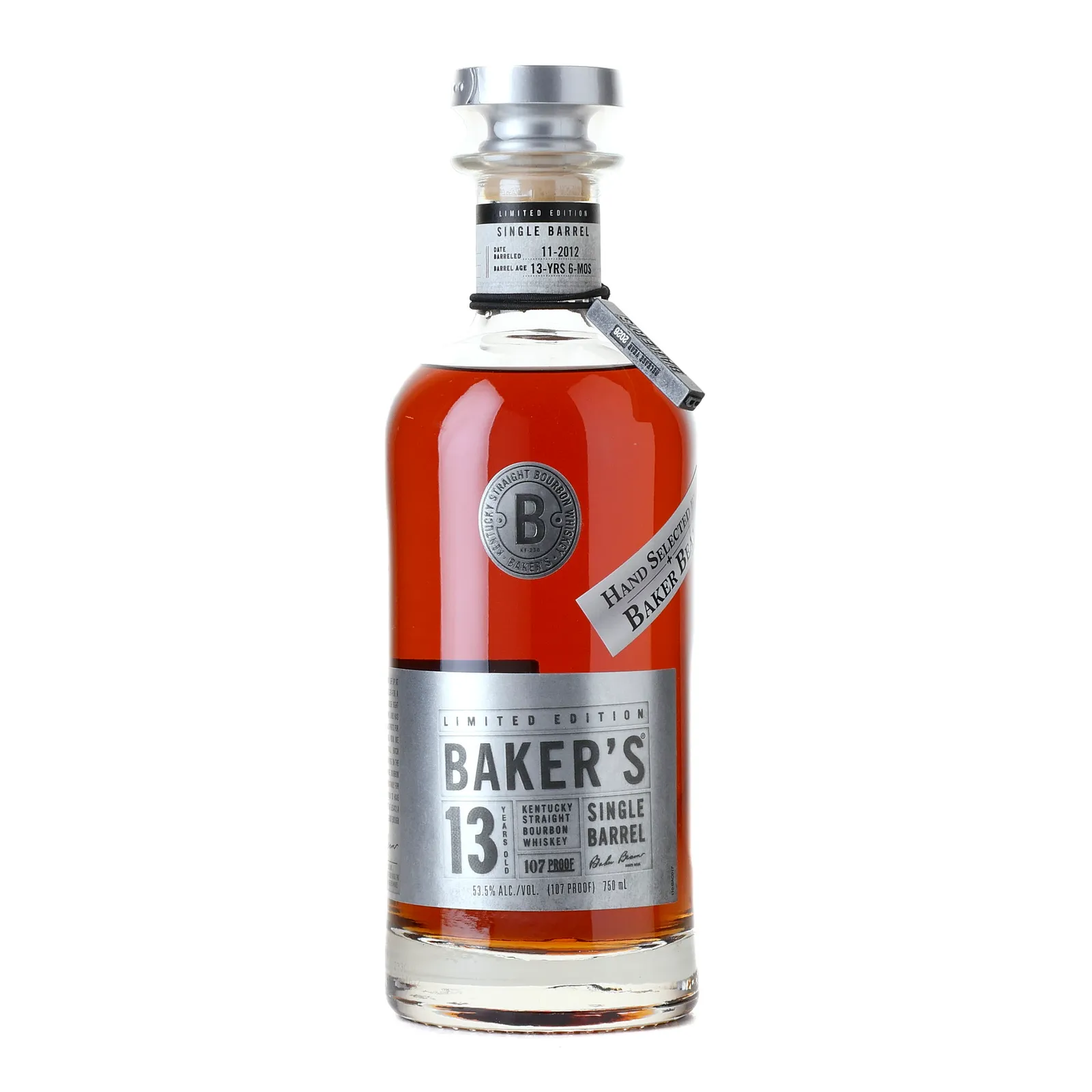 Baker's 13 Year Bourbon 'Baker Beam' Private Barrel Selection (2026), Oak Cask, Cask #00571827, 2026, 53.5% whisky bottle