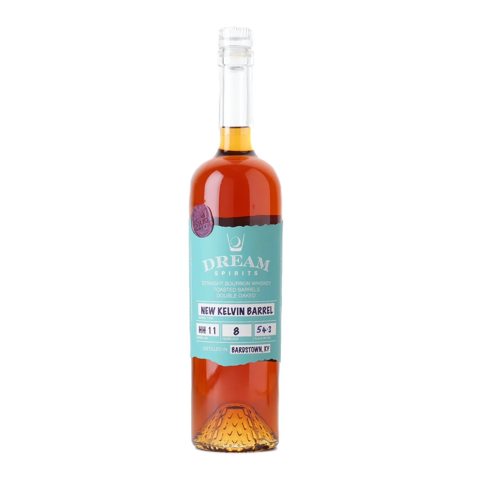 Dream Spirits 'New Kelvin Barrel' Bourbon 'Sam's' Private Barrel Selection 8 Year Old, New Kelvin Barrel, Toasted Oak, Double Oaked Cask, Cask #HH 11, Dream Spirits, 54.3% whisky bottle