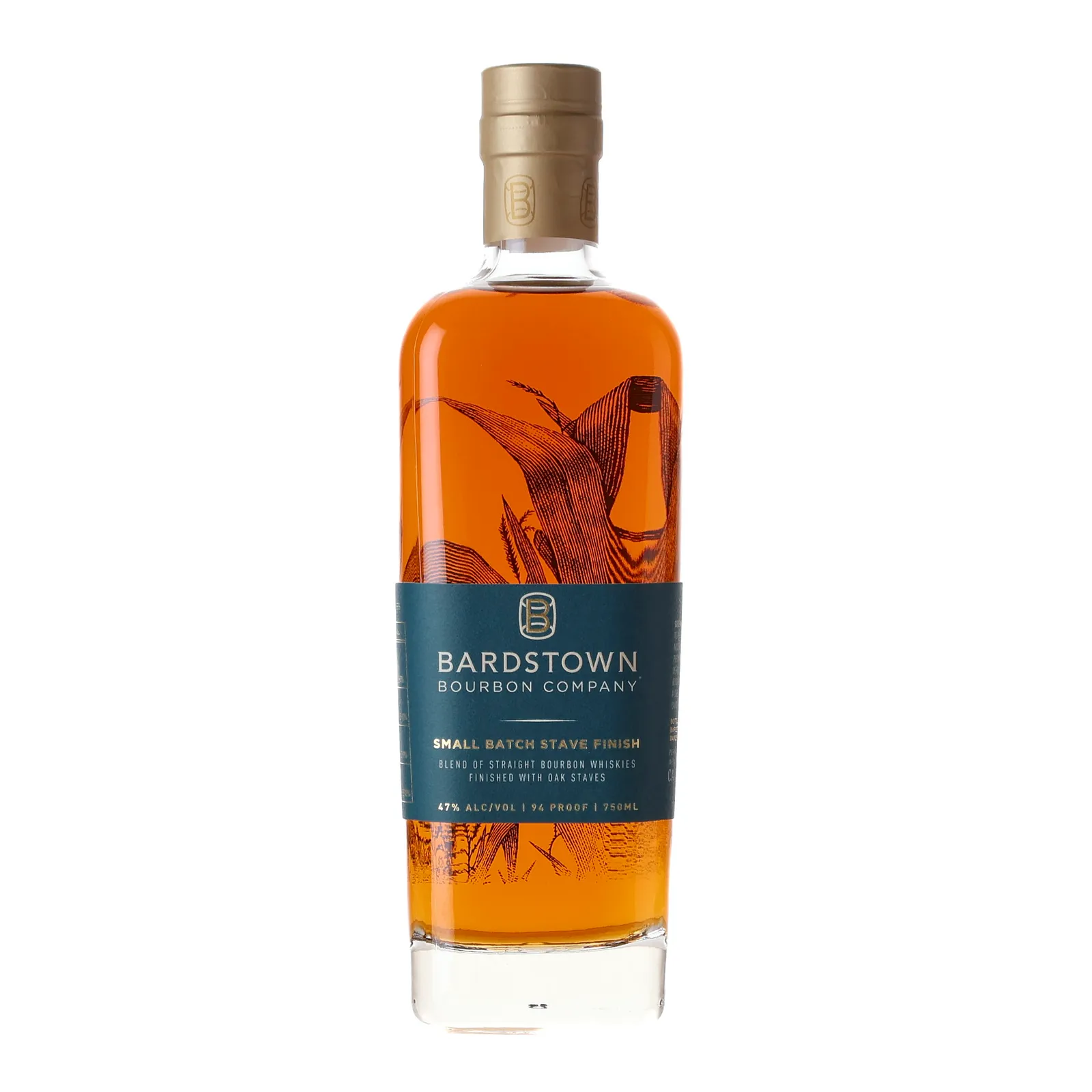 Bardstown Small Batch No. Stave Finish Bourbon, Oak Cask, 47% whisky bottle