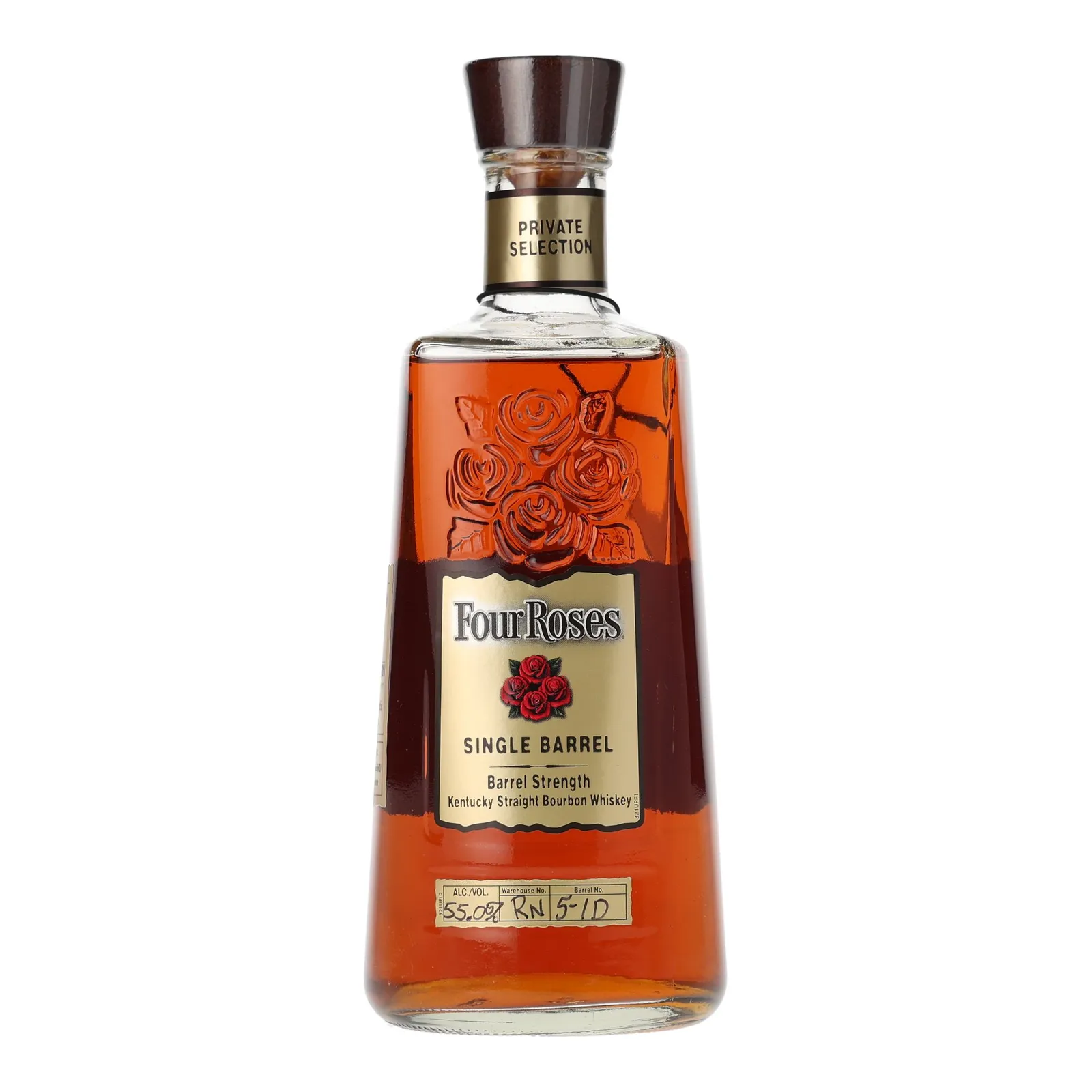 Four Roses Barrel Strength OBSQ 'Liquor Barn' Private Barrel Selection 11 Year Old, New Charred Oak Cask, Cask #5-1D, 2015, 55% whisky bottle