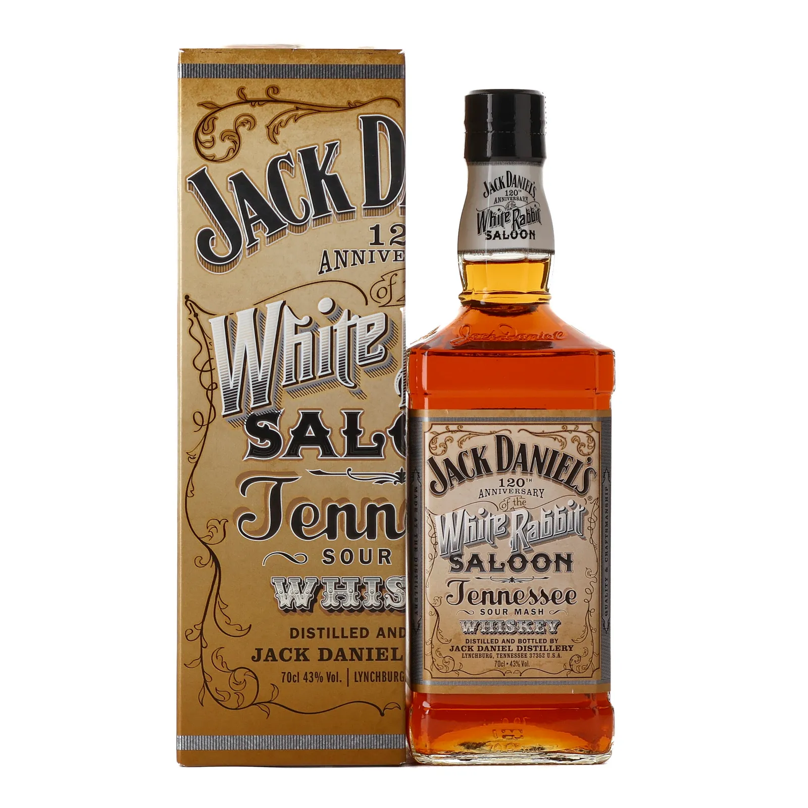 Jack Daniel's White Rabbit Saloon, American Oak Cask, No. BX 8281, 2012, 43% whisky bottle
