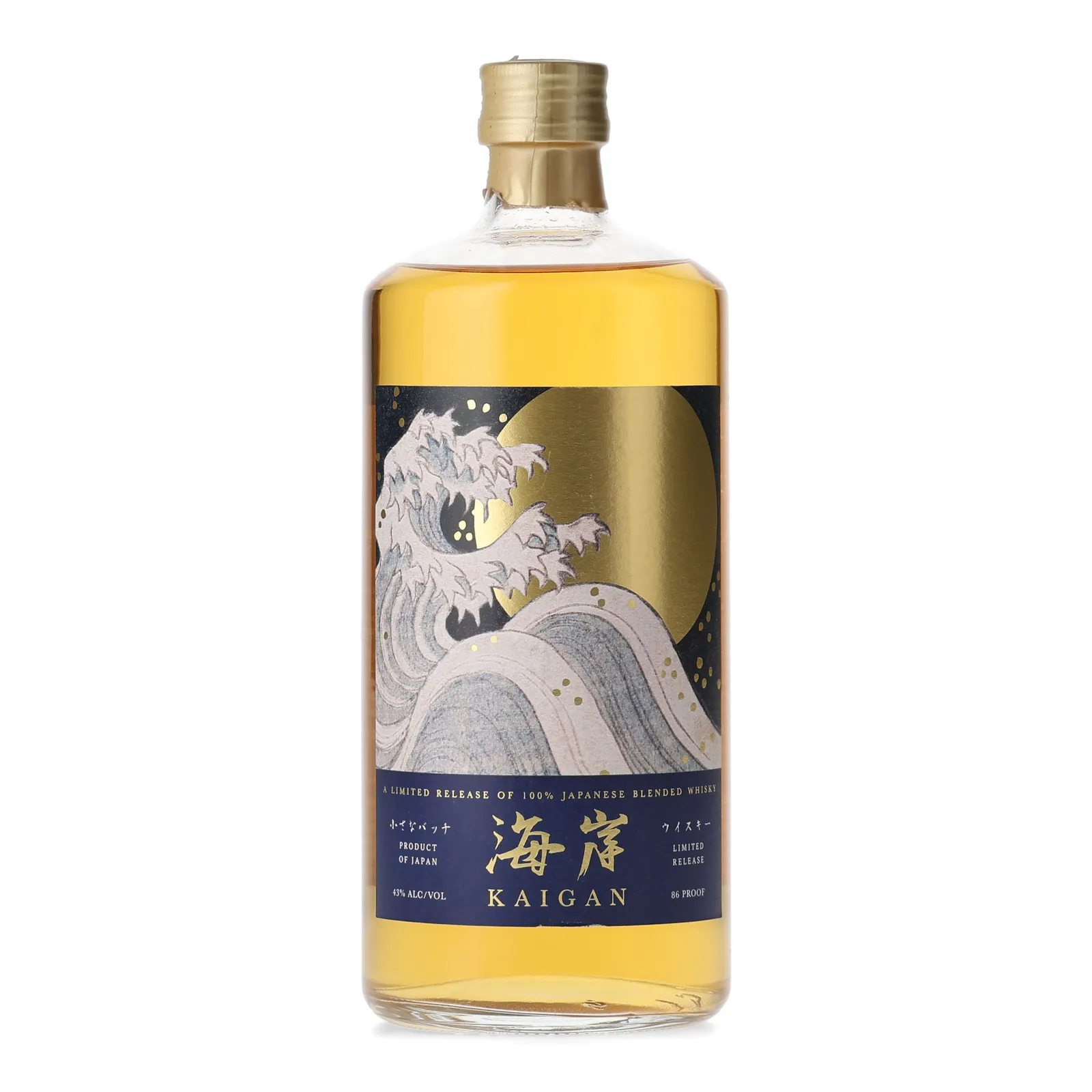 Kaigan Limited Release Blended Japanese Whisky 3 Year Old, White Oak Cask, Alexander Murray & Co Inc, 43% whisky bottle