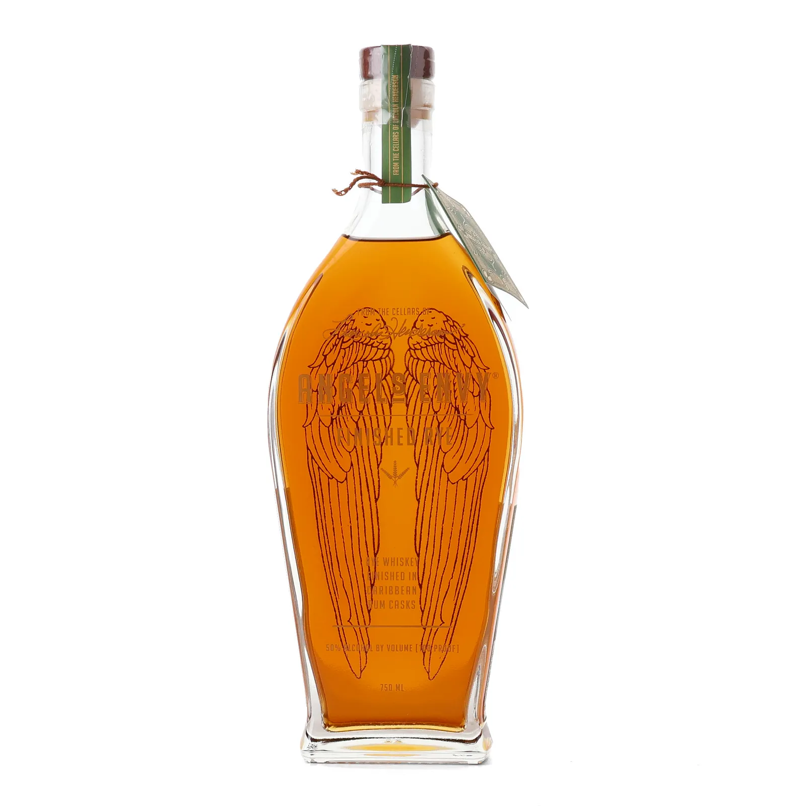 Angel's Envy Finished Rye, Rum Cask, 50% whisky bottle