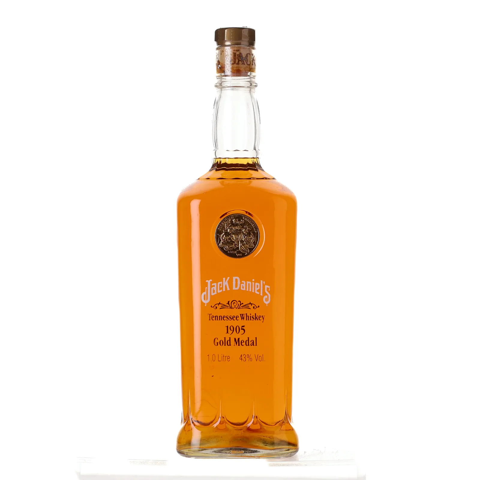 Jack Daniel's 1905 Liege Belgium Gold Medal, 1997, 43% whisky bottle