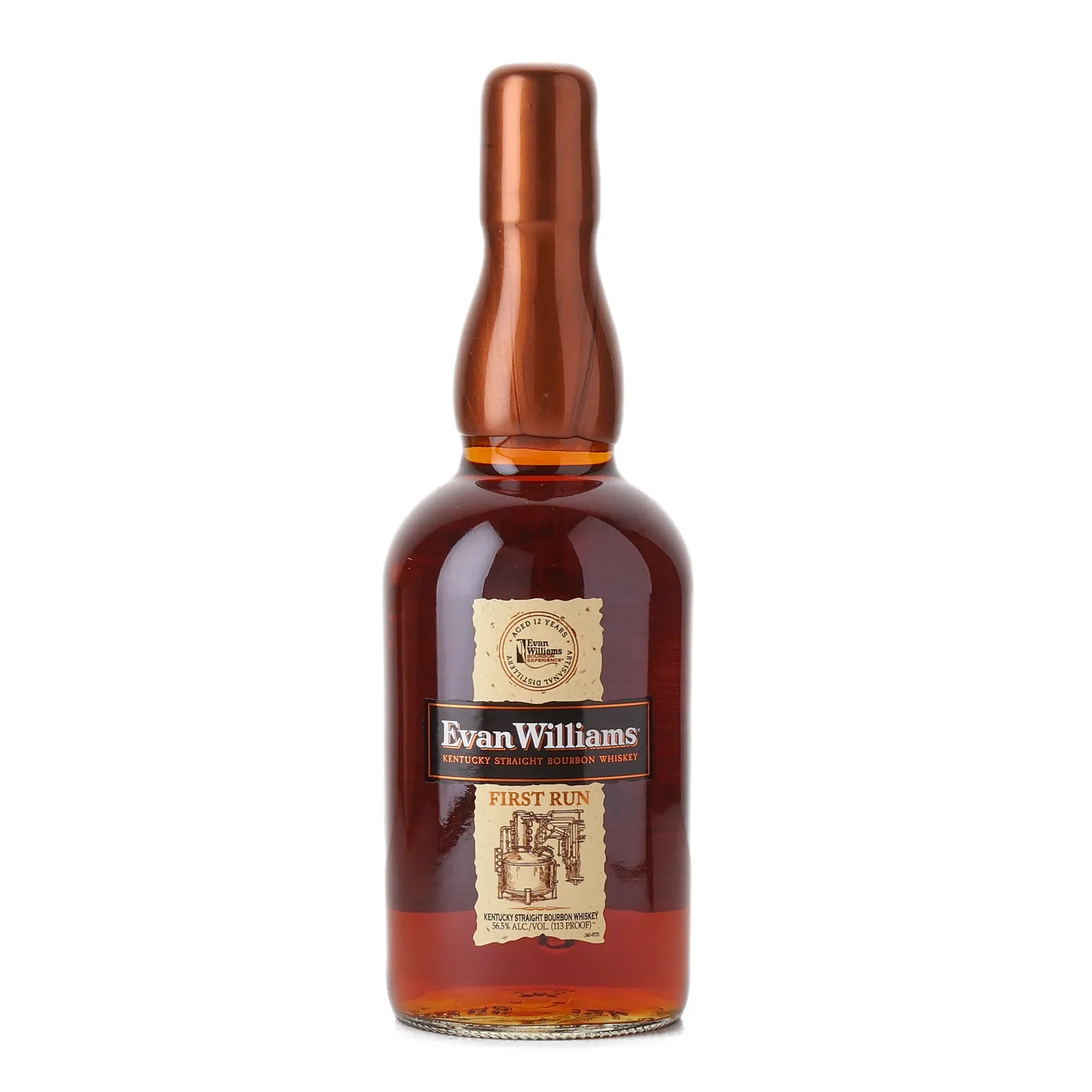 Evan Williams First Run 12 Year Old, 2026, 56.5% whisky bottle