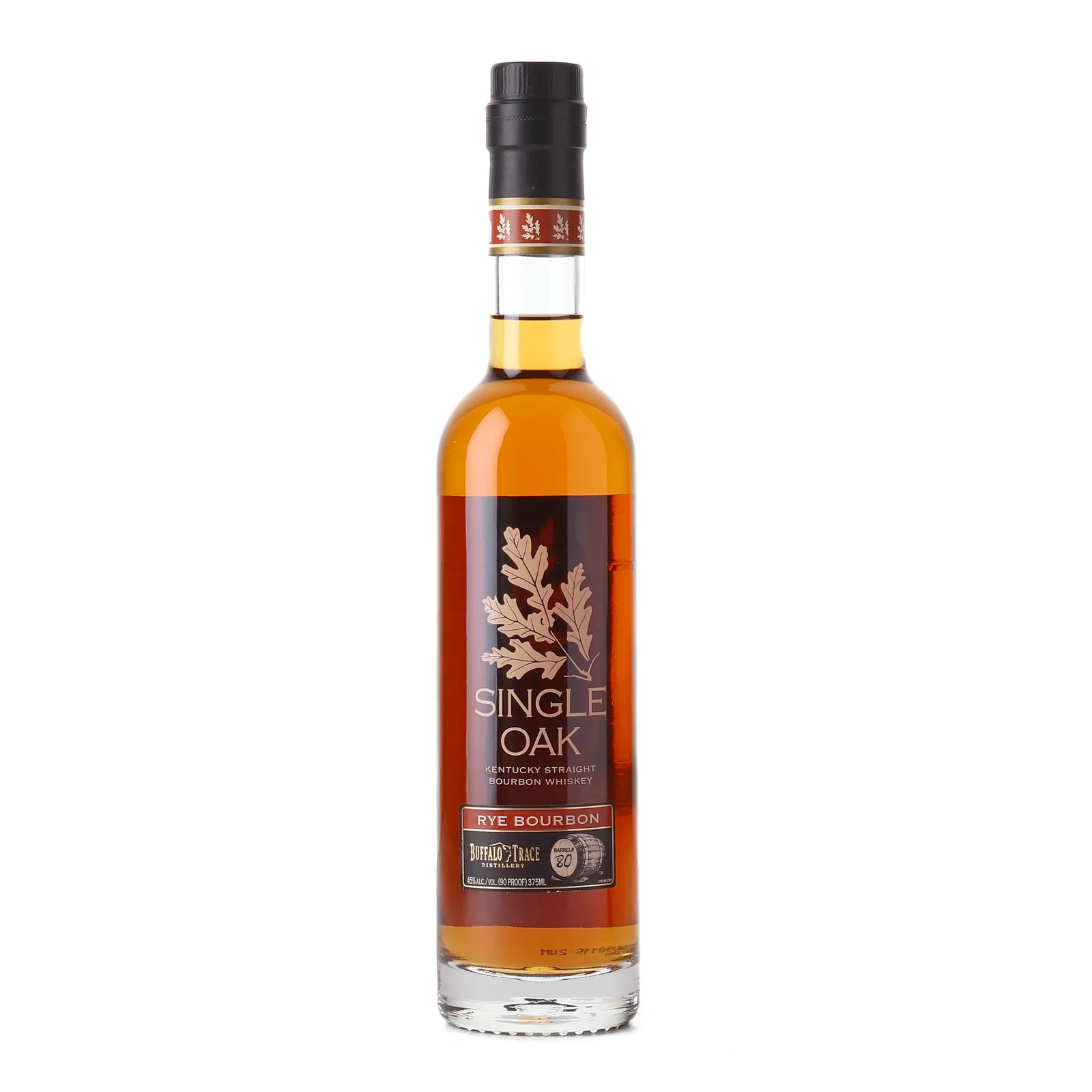 Buffalo Trace Single Oak Rye Bourbon 8 Year Old, New Charred Oak Cask, Cask #80, 2026, 45% whisky bottle