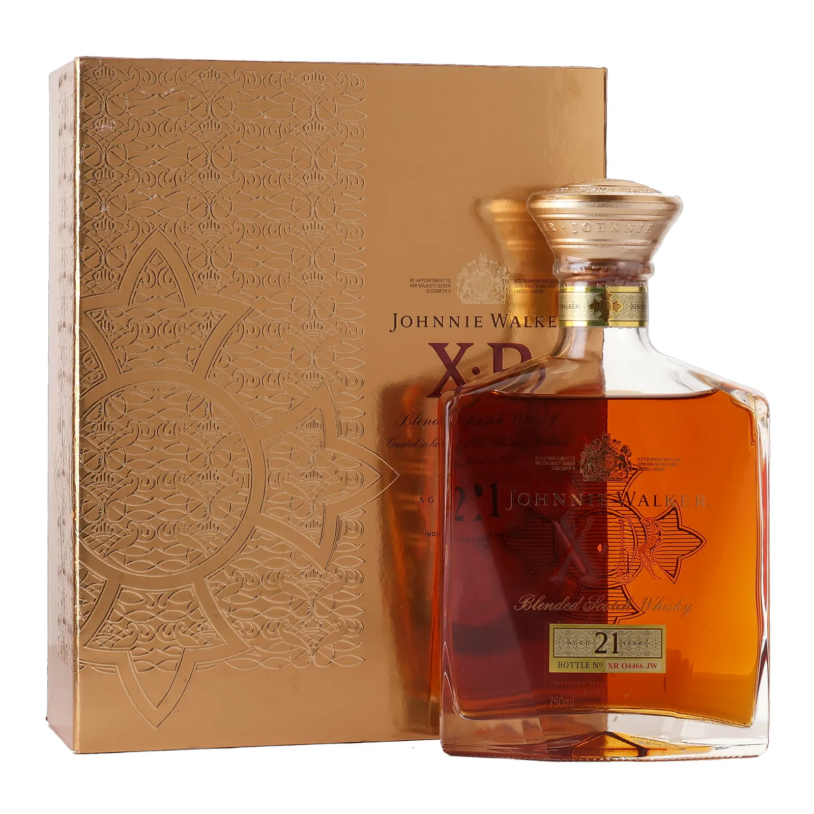 Johnnie Walker XR 21 Year Old, American & European Oak Cask, 40%, 75cl whisky bottle