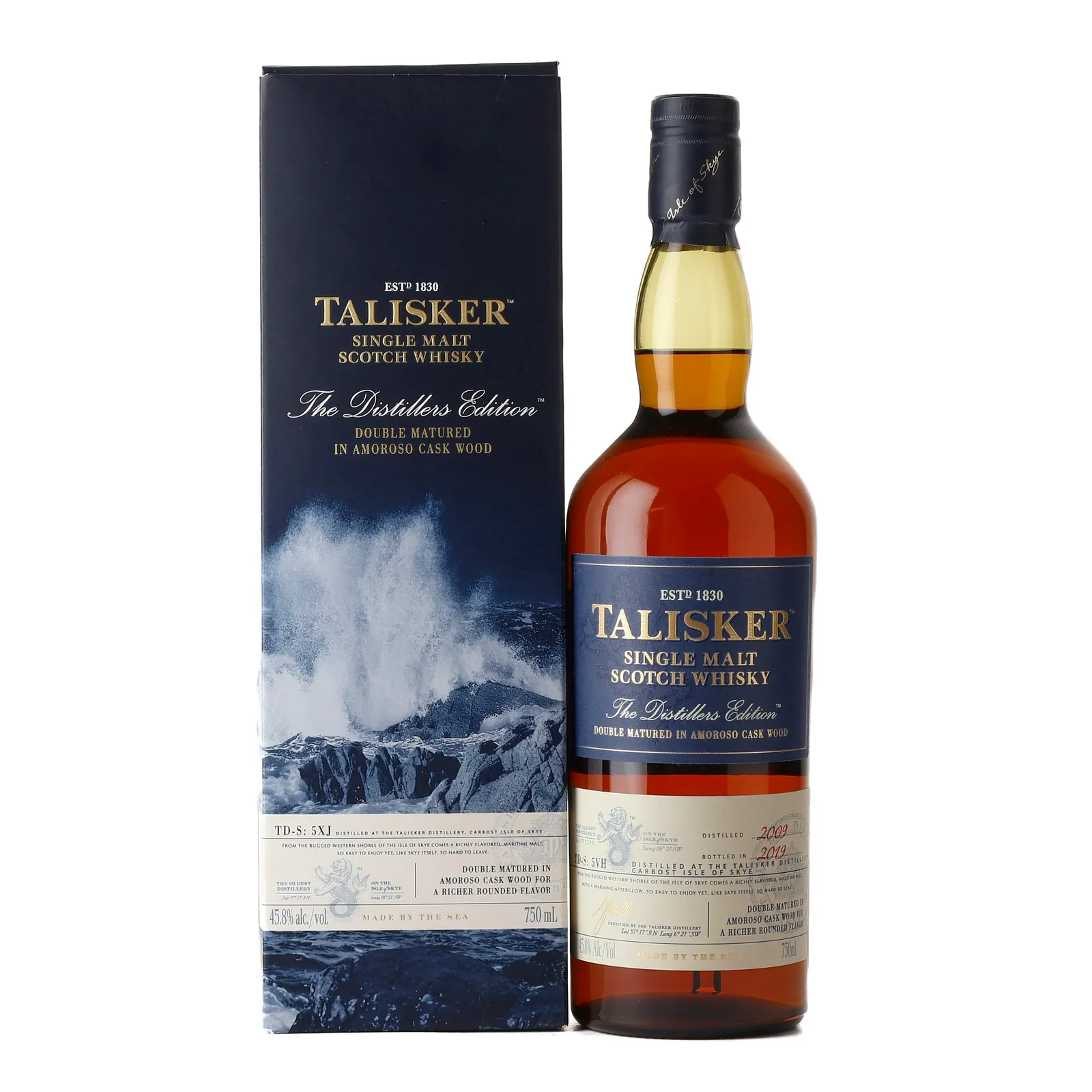 Talisker The Distillers Edition 10 Year Old, Amoroso Cask, TD-S: 5VH, 2019, 45.8% whisky bottle