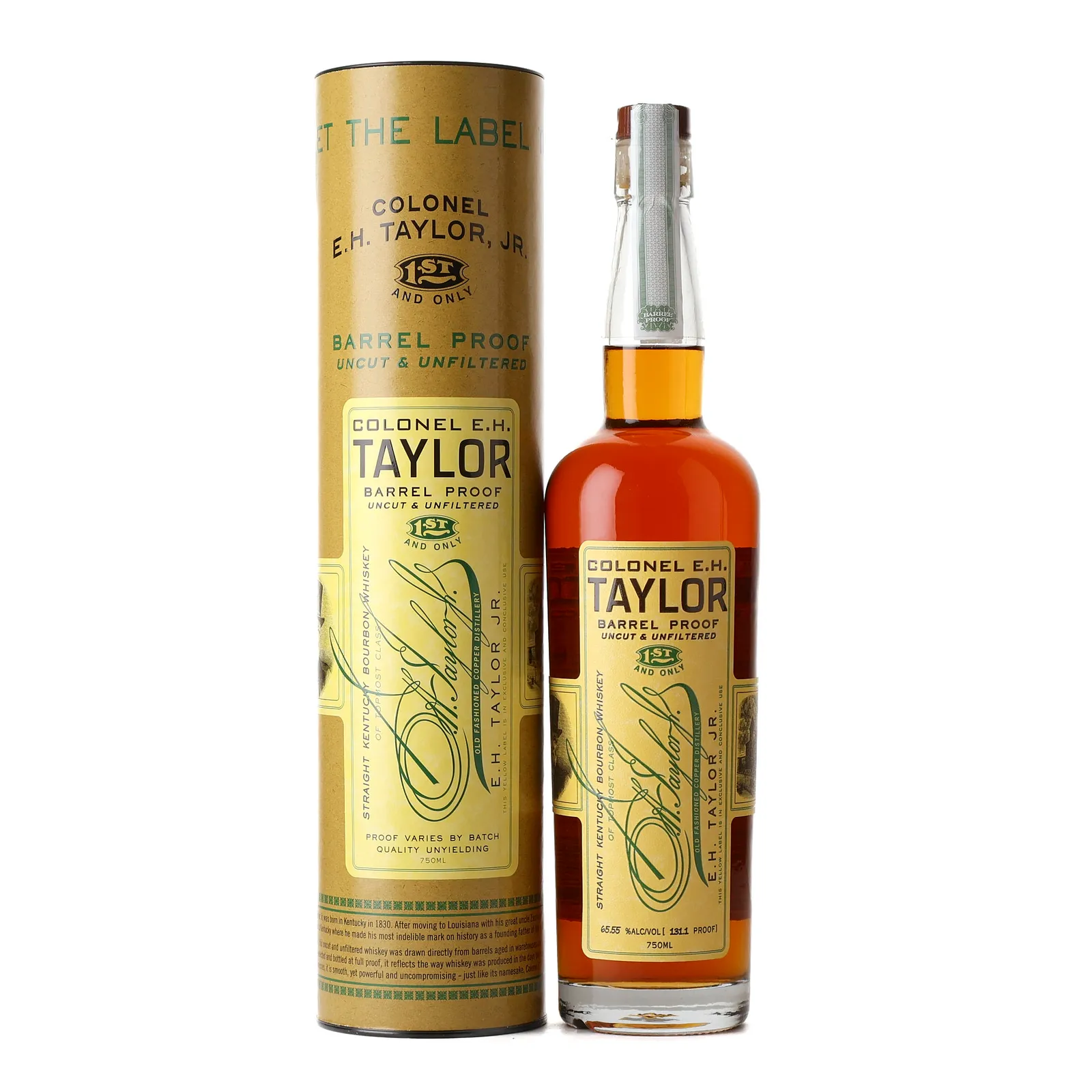 Colonel E.H. Taylor Barrel Proof Bourbon Batch No. 12, 2023, 65.5% whisky bottle