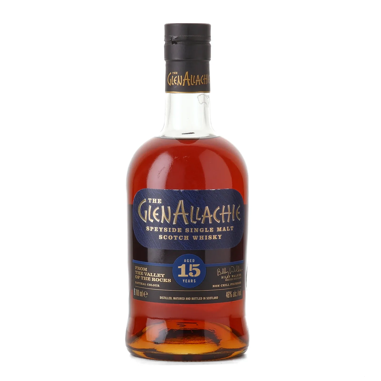 GlenAllachie 15 Year Old, Sherry Cask, 46% whisky bottle