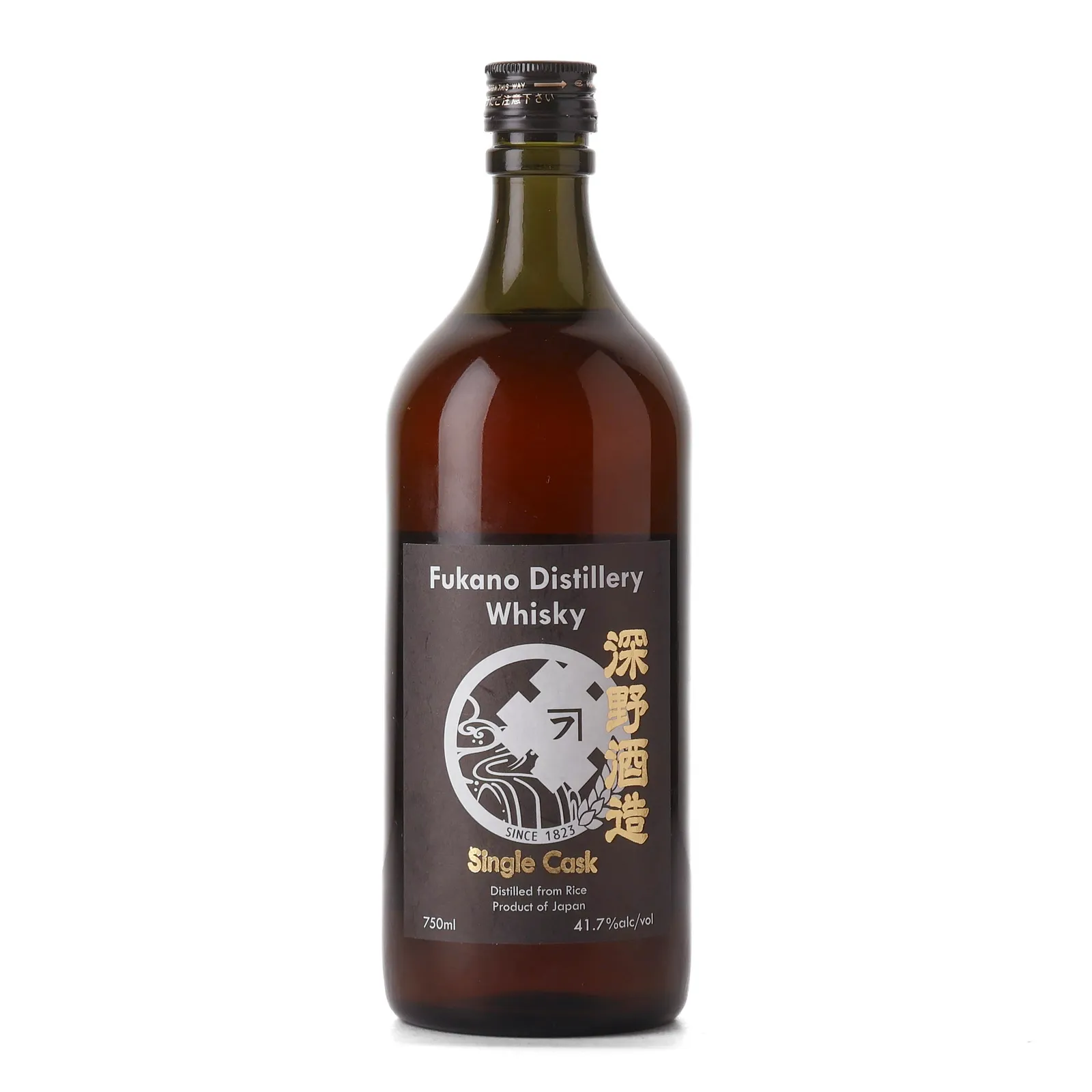Fukano Hi-Time Private Barrel Selection, Oak Cask, Cask #298, 41.7% whisky bottle