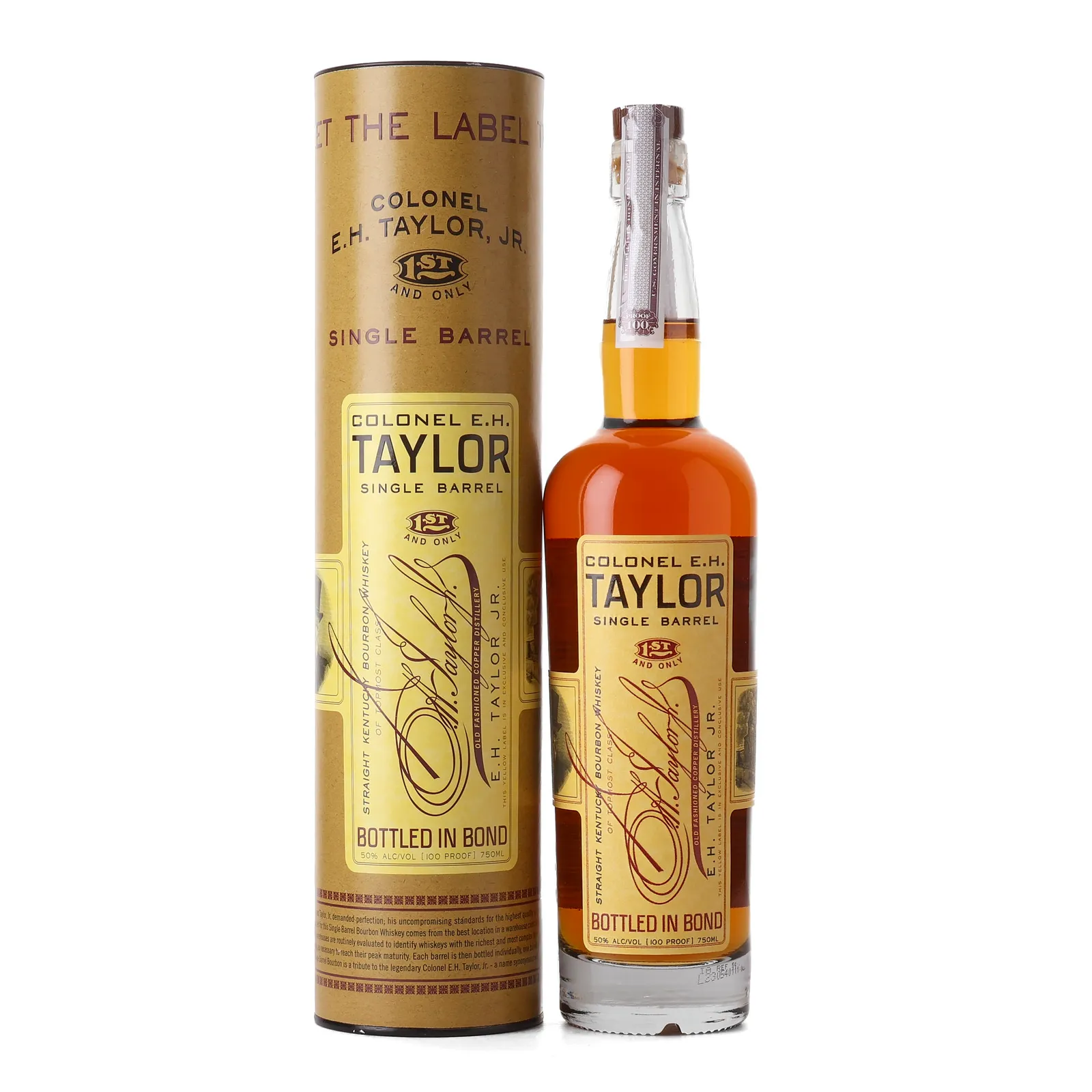 Colonel E.H. Taylor Single Barrel, New Charred American Oak Cask, 2023, 50% whisky bottle