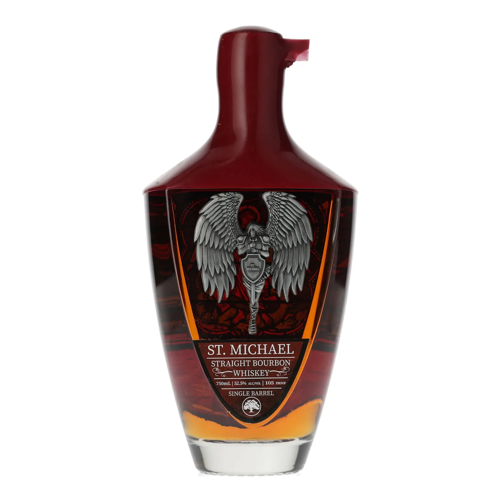 Boundary Oak St. Michael Single Barrel Straight Bourbon Whiskey 2 Year Old, 52.5% whisky bottle