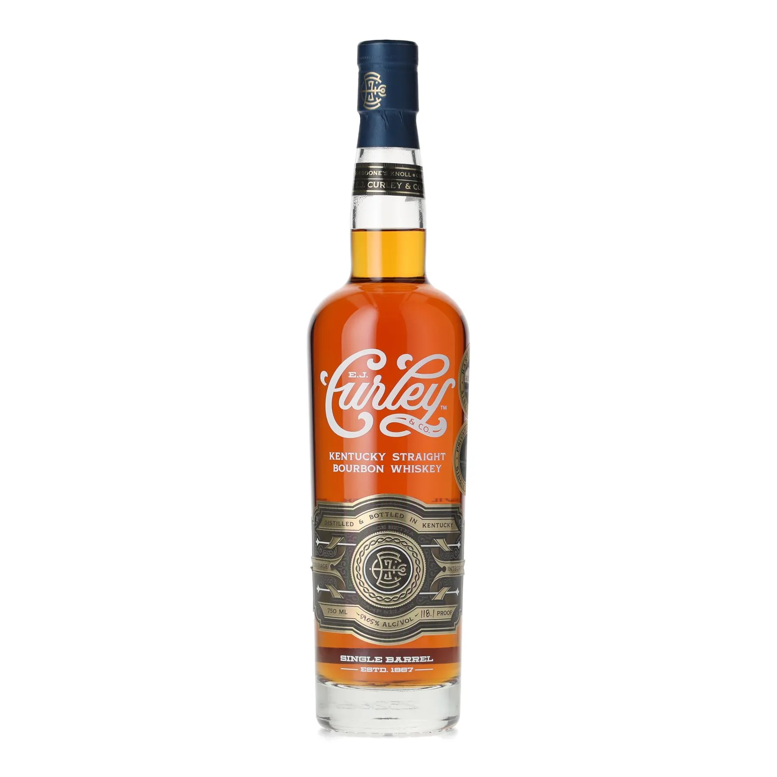 E.J. Curley & Co. Bourbon 'Rochester' Private Barrel Selection, 59% whisky bottle