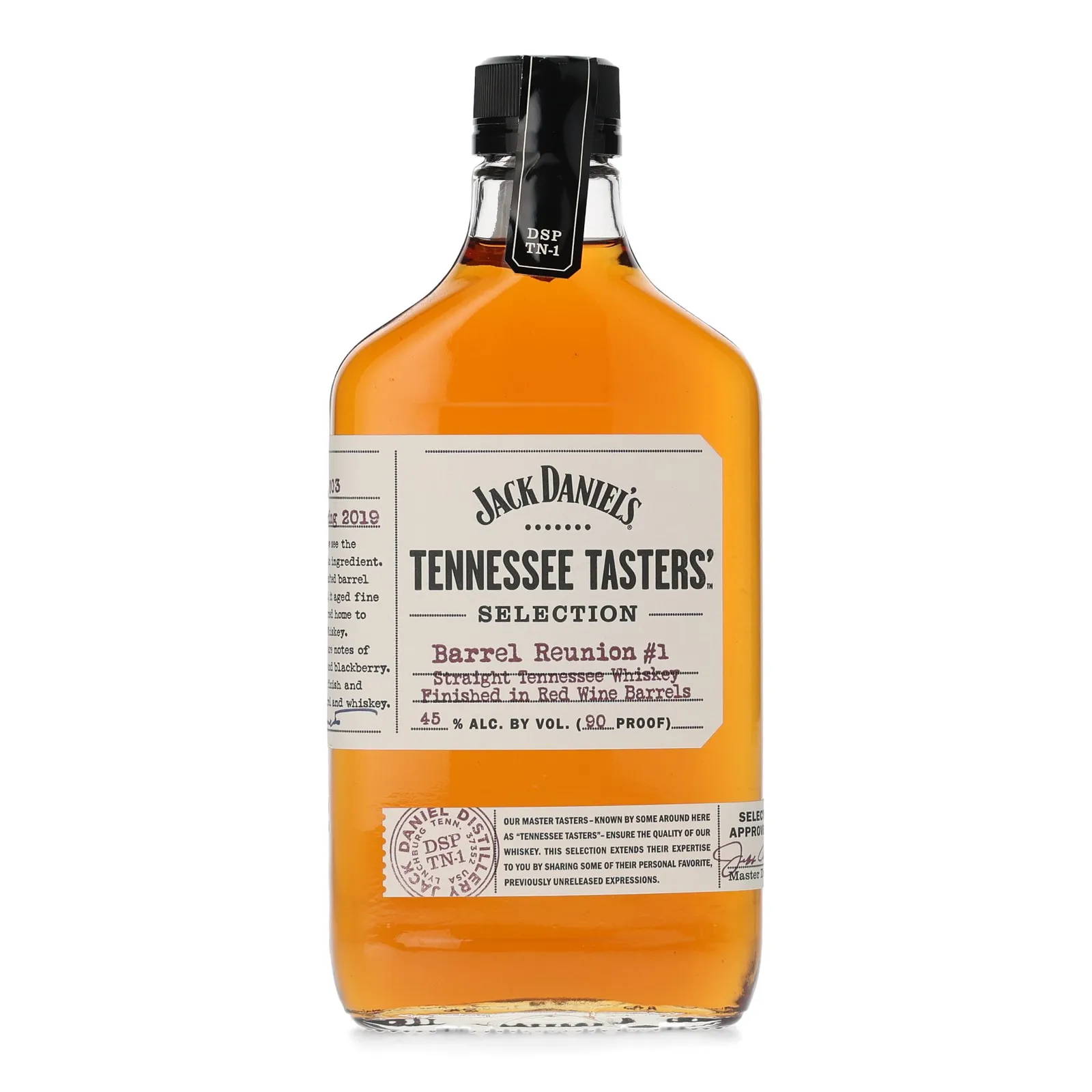 Jack Daniel's Tennessee Tasters' Selection Barrel Reunion #1 37.5cl, Red Wine Cask, Batch Selection 003, 2019, 45% whisky bottle