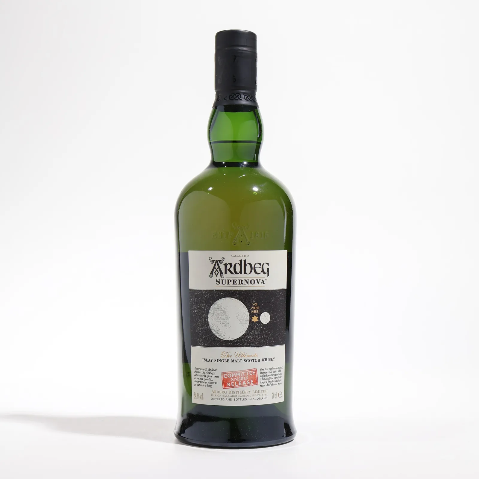 Ardbeg Supernova Committee Release, SN2015, 2015, 54.3%, 70cl whisky bottle