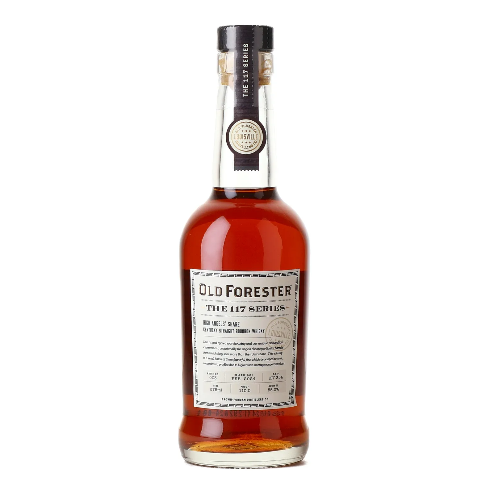 Old Forester The 117 Series: High Angels' Share Barrels, Batch No. 002, 2021, 55% whisky bottle