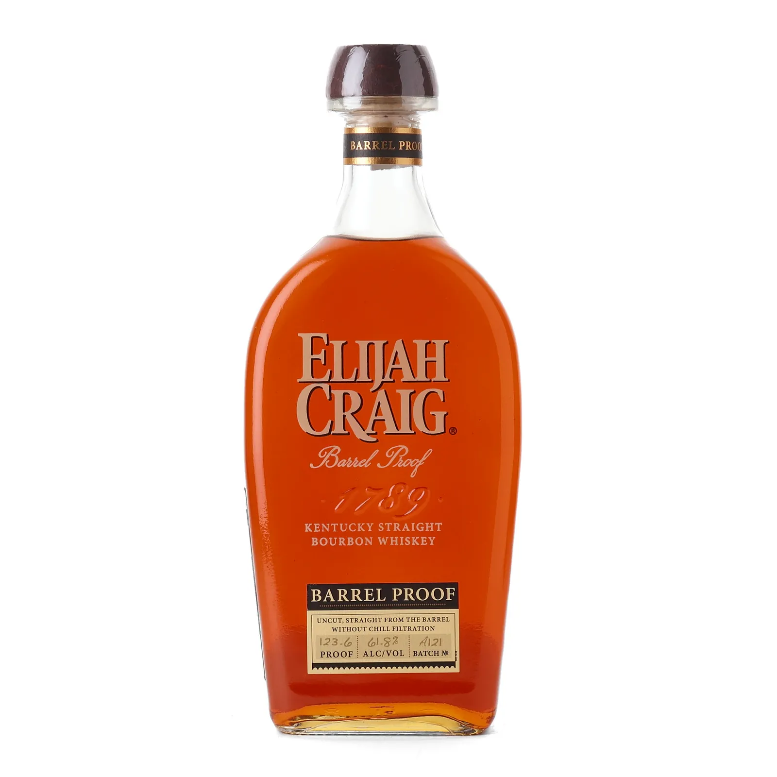 Elijah Craig Barrel Proof 12 Year Old, Batch No. A121, 2021, 61.8% whisky bottle