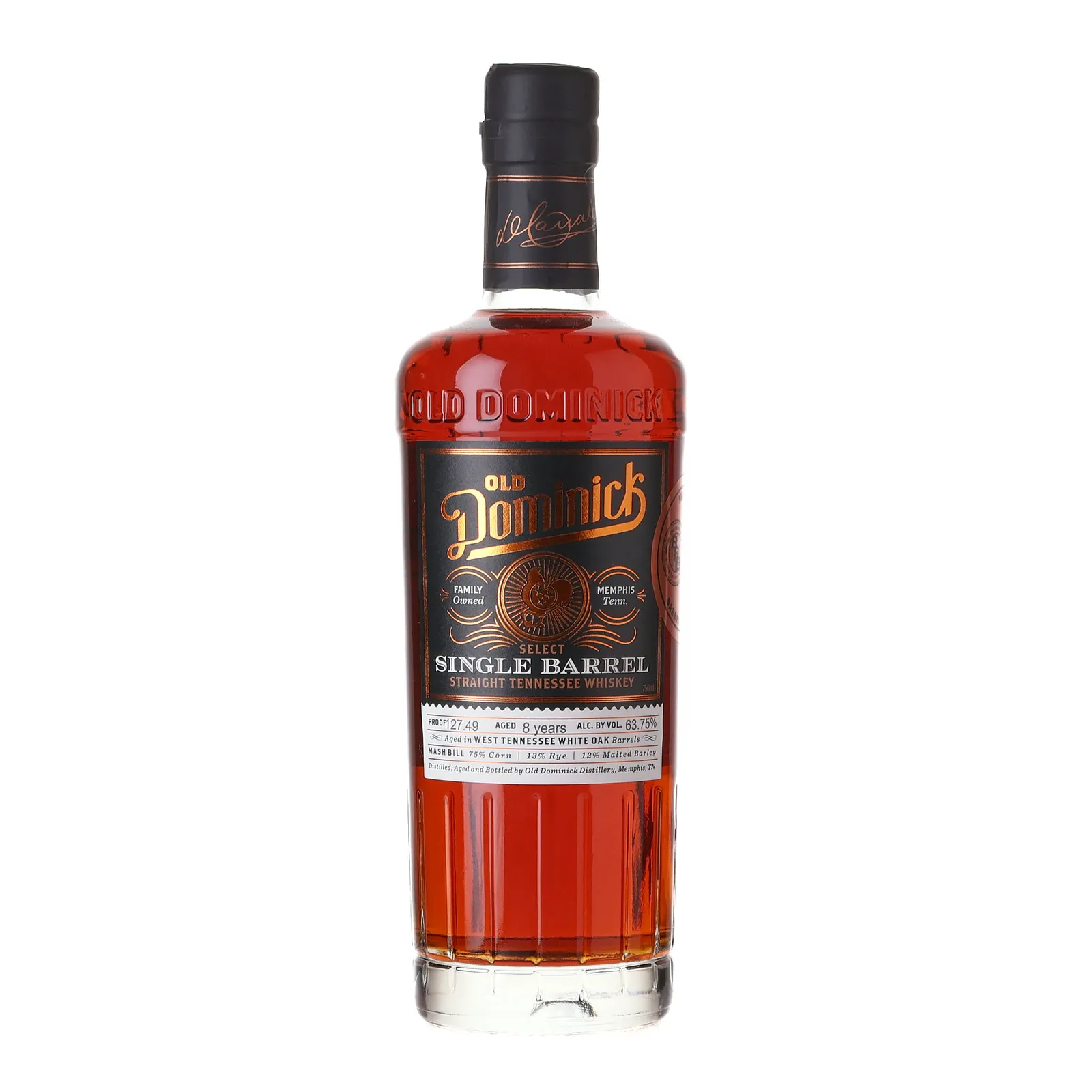 Old Dominick Select Single Barrel 8 Year Old, White Oak Cask, 63.75% whisky bottle