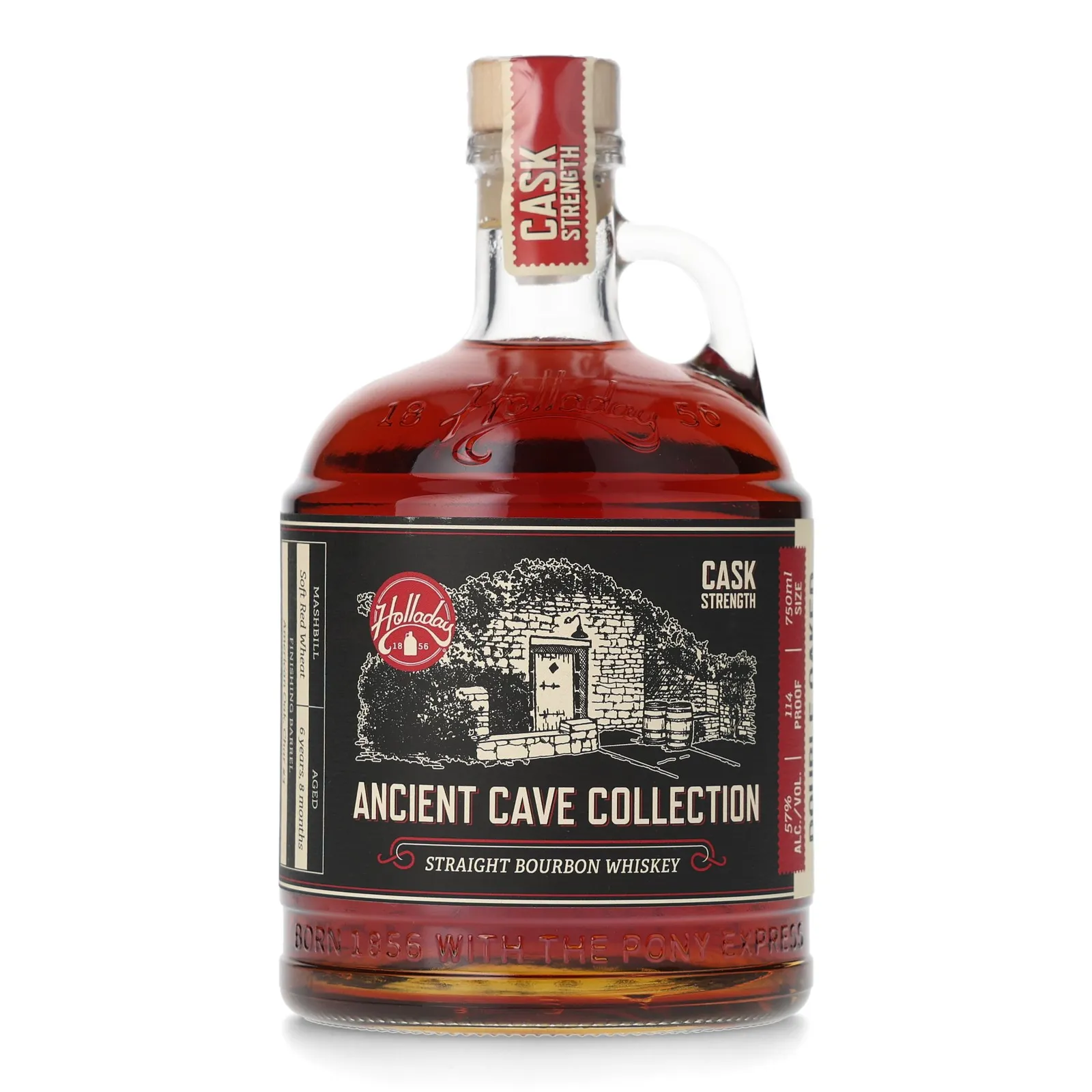 Ben Holladay Ancient Cave Collection Double Oaked Cask Strength 6 Year Old, American Oak Cask, 57% whisky bottle