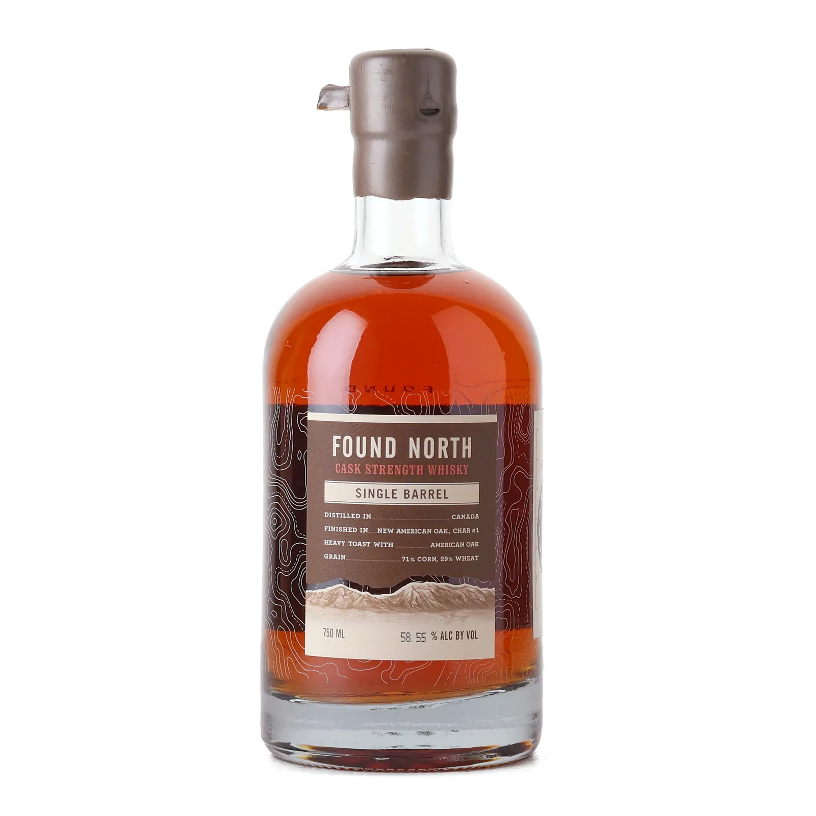 Found North Cask Strength Whisky, Single Barrel, New American Oak Cask, Cask #5690, Batch No. Season #004, 58.5% whisky bottle