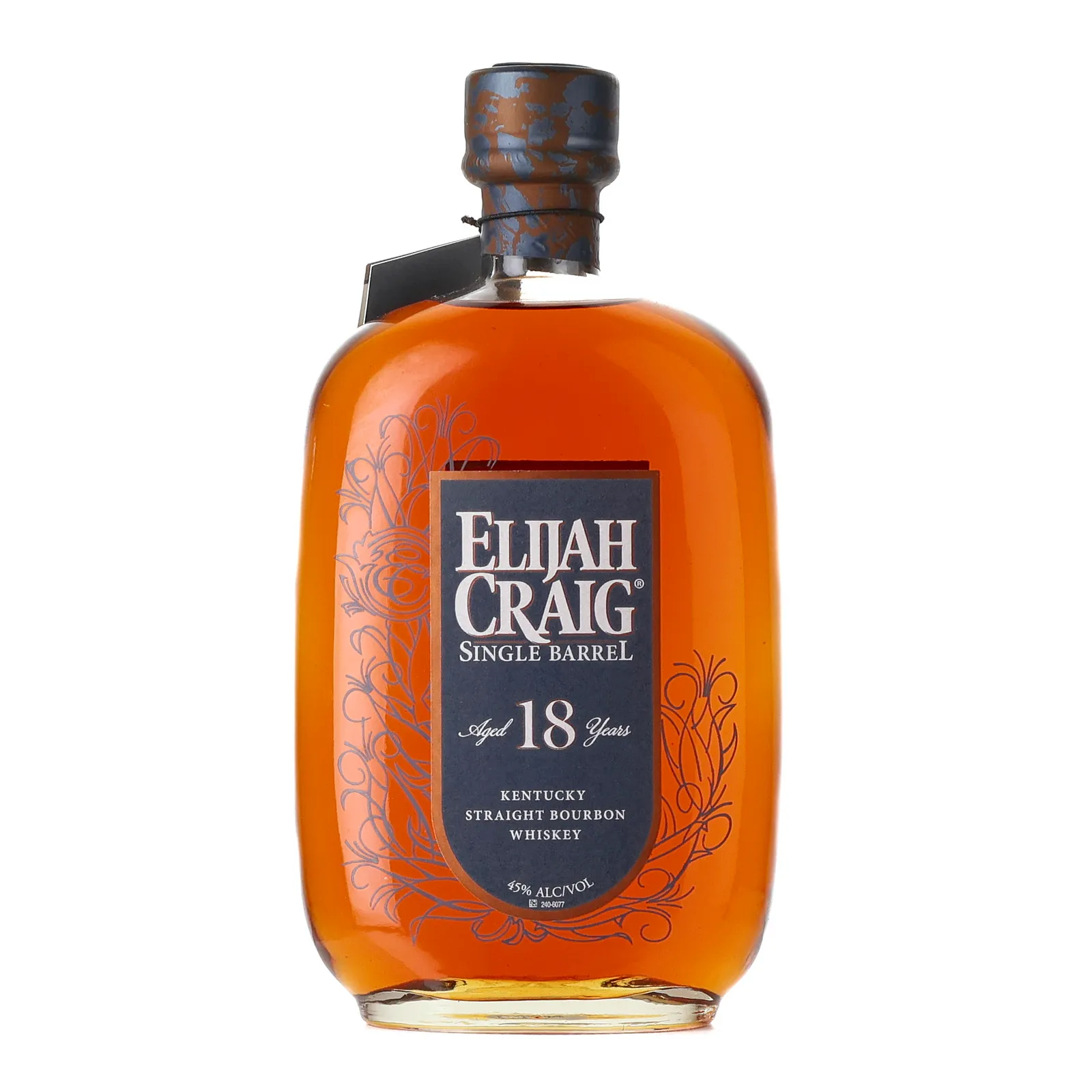 Elijah Craig Single Barrel 18 Year Old, Cask #4438, 2017, 45% whisky bottle