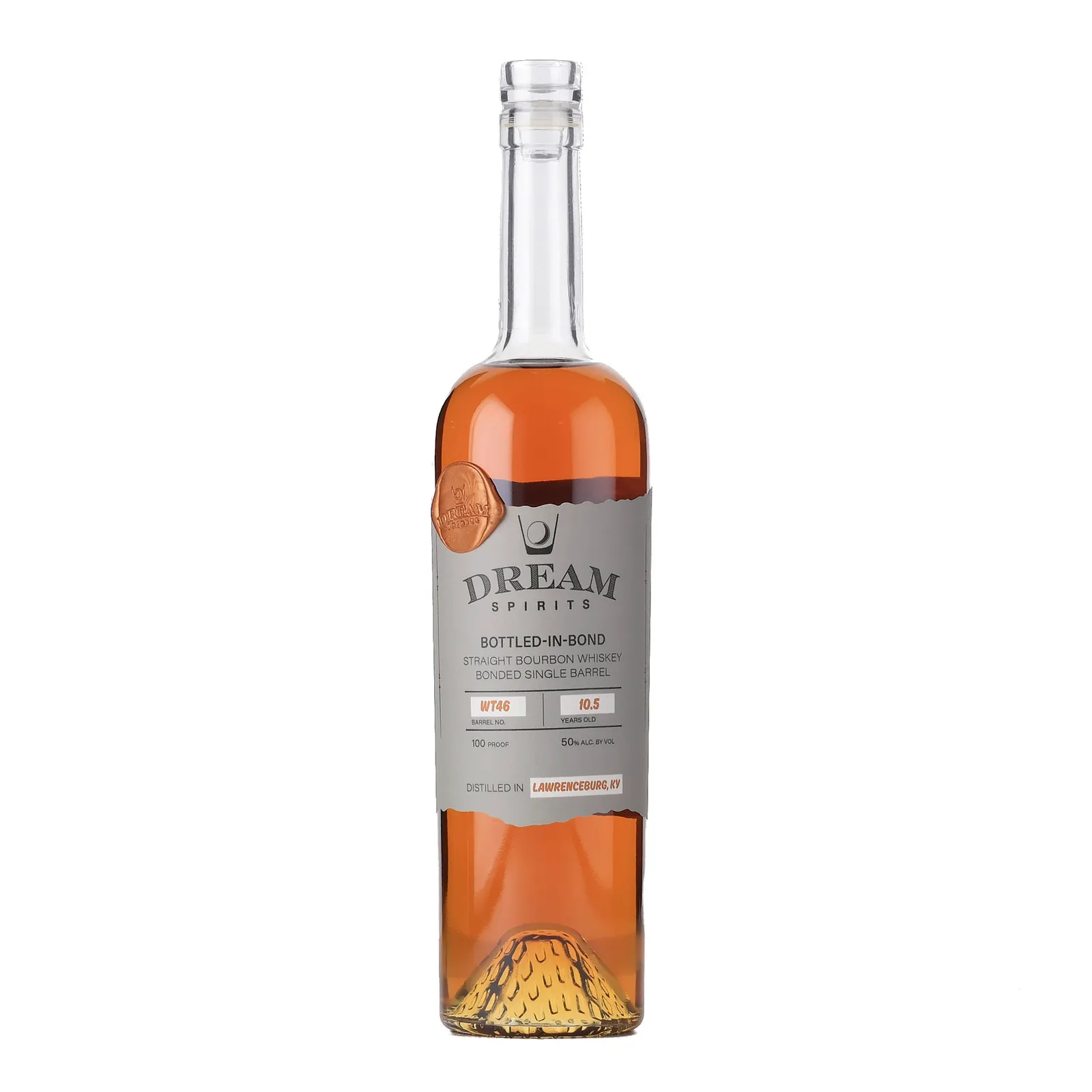 Dream Spirits Bottled-in-Bond 10.5 Year Old, Cask #WT46, 10 Year Old, 50% whisky bottle