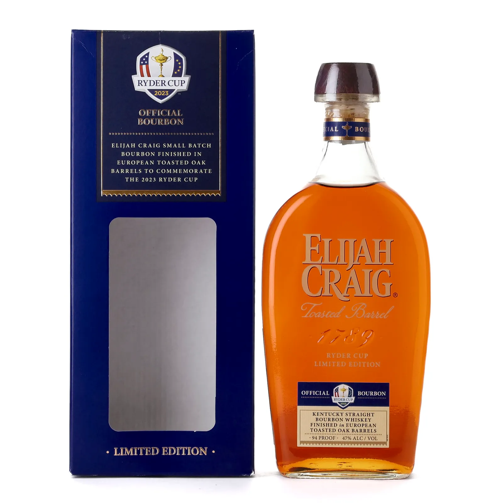 Elijah Craig Toasted Barrel, European Toasted Oak Cask, 2023, 47% whisky bottle