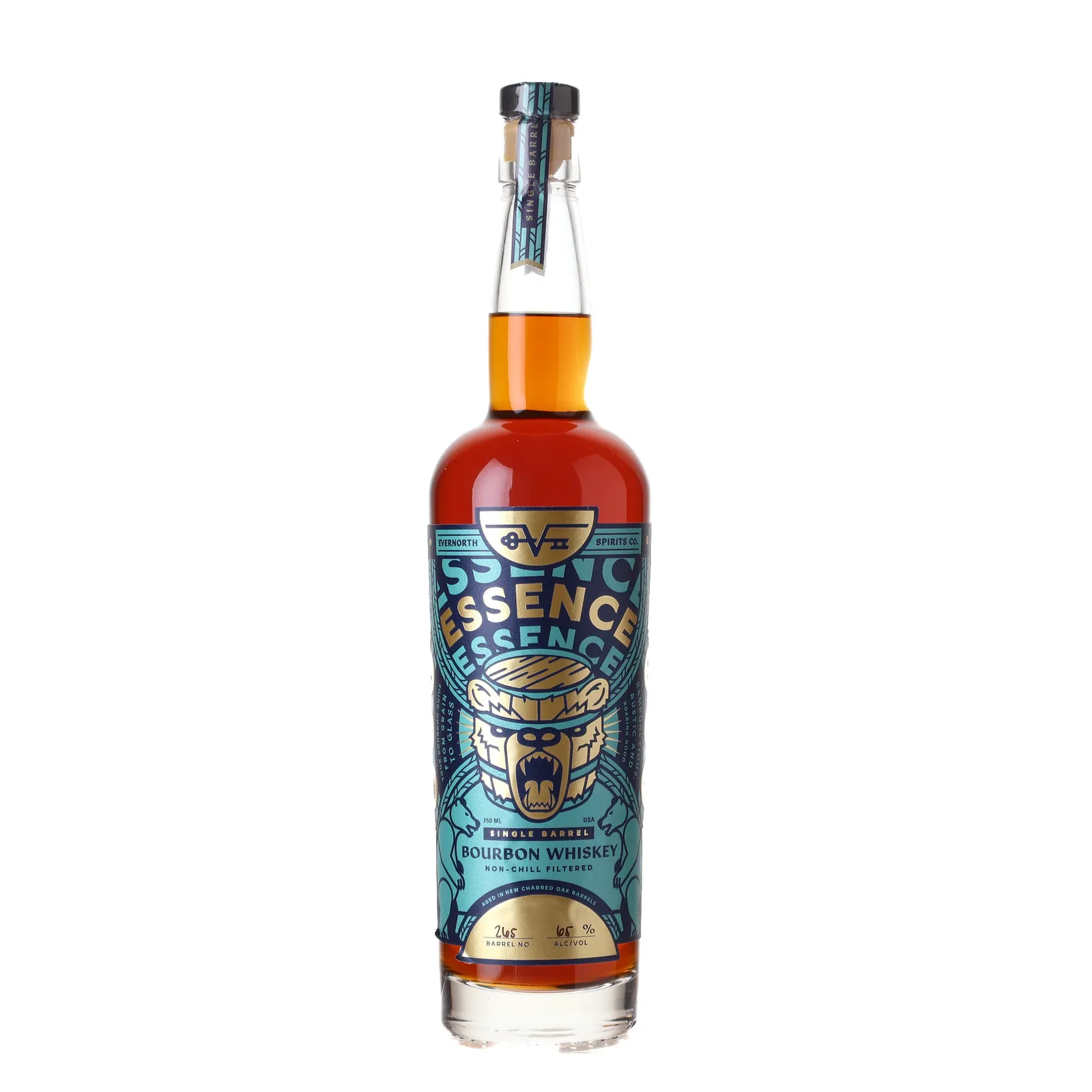 Evernorth Spirits Essence 6 Year Old, Kelvin & New Charred Oak Barrel, Cask #245, 65% whisky bottle