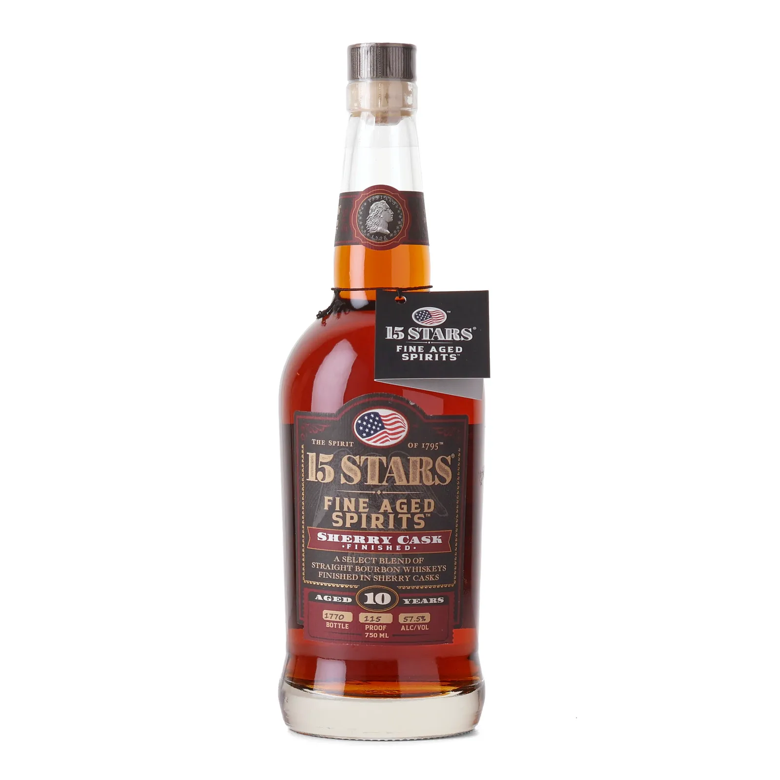 15 Stars Sherry Cask Finished First West Series 10 Year Old, Sherry Cask, 2023, 57.5% whisky bottle