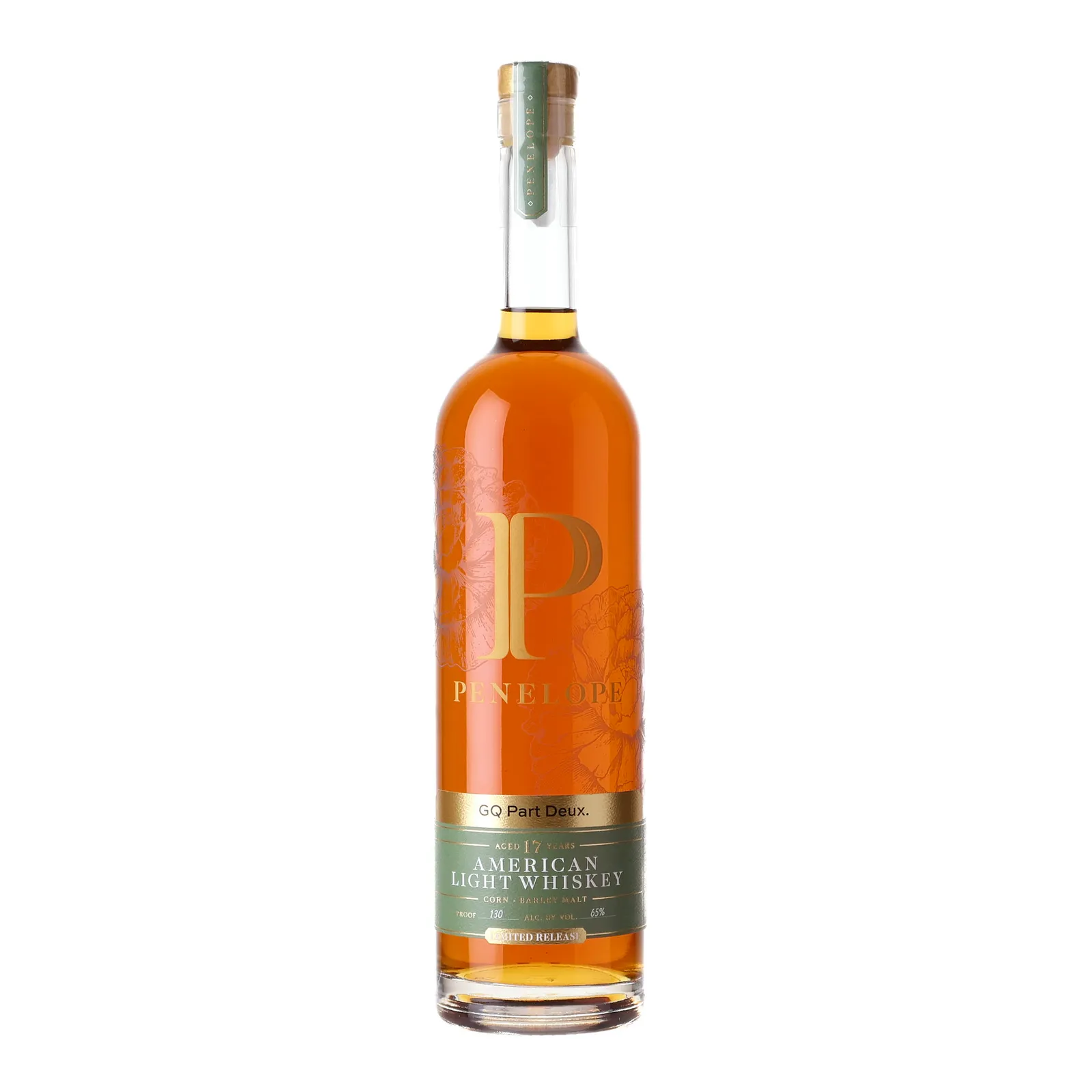 Penelope American Light Whiskey Limited Release GQ Part Deux. 17 Year Old, 65% whisky bottle