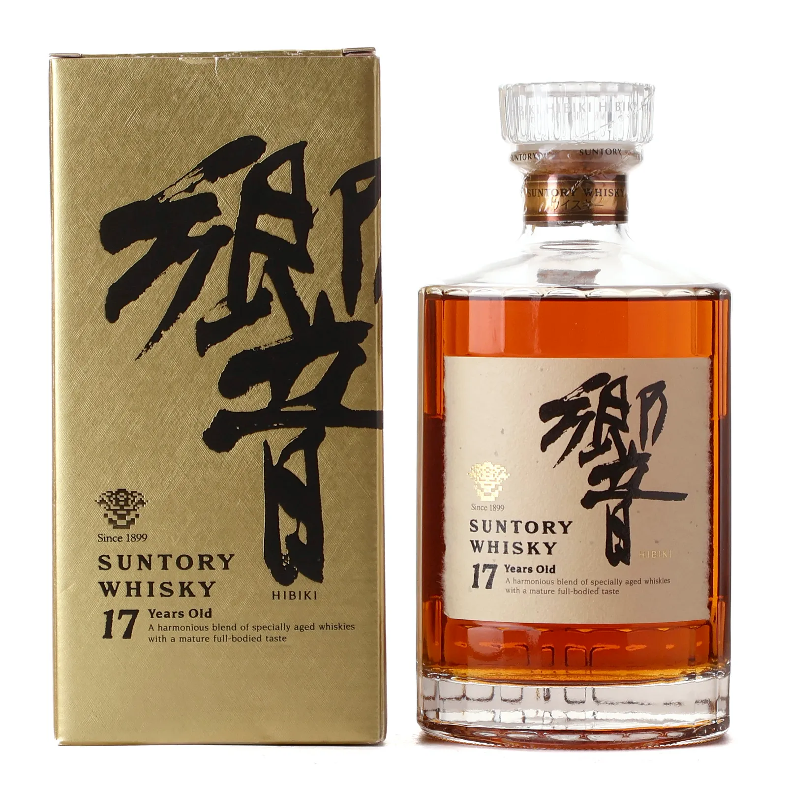 Suntory Hibiki 17 Year Old, 43% whisky bottle
